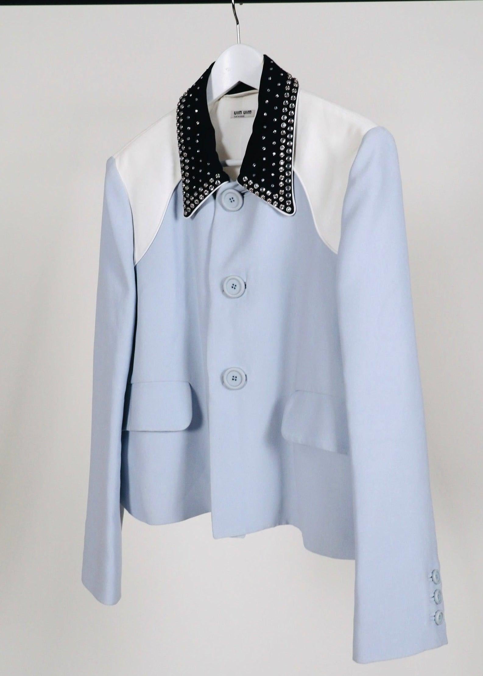 Miu Miu 2016 Crystal Embellished Cady Jacket Second Hand – Dear Berlin