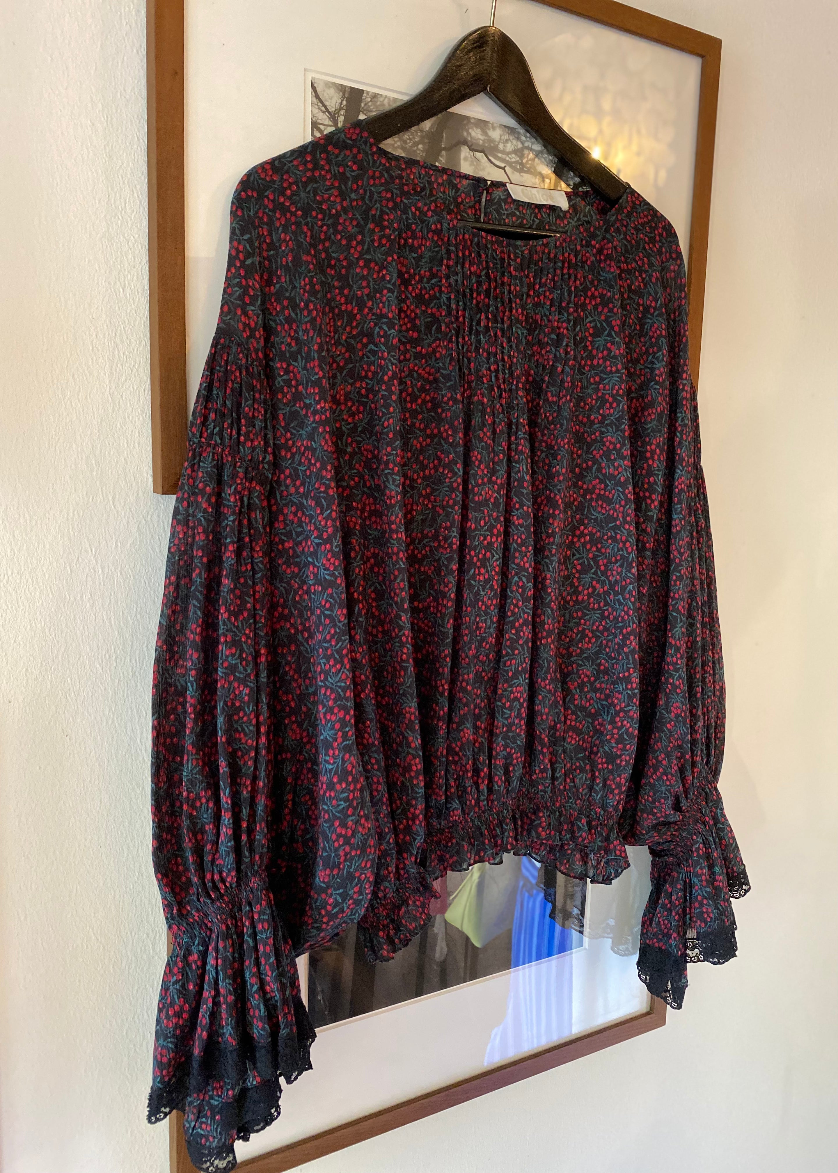 Chloé Crepe Rüschen Bluse, Gr.40 Second Hand – Dear Berlin