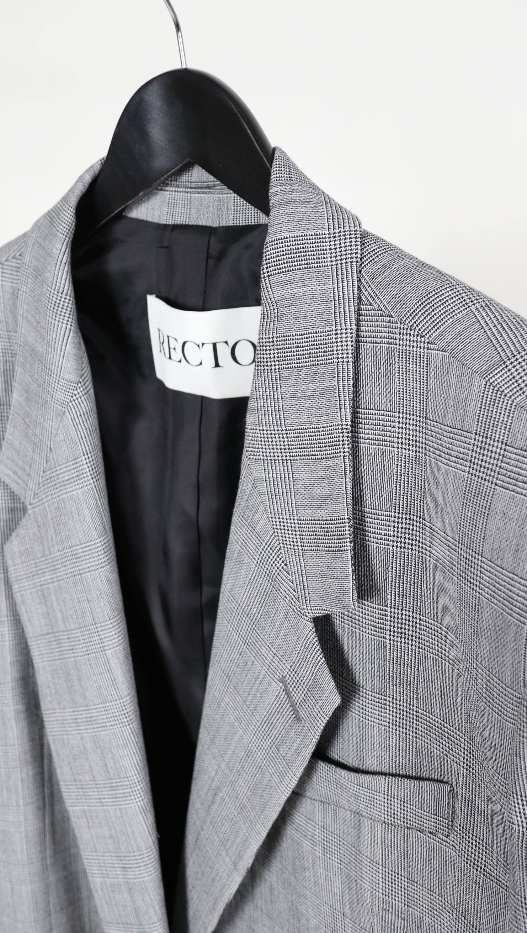Glen check Blazer oversized
