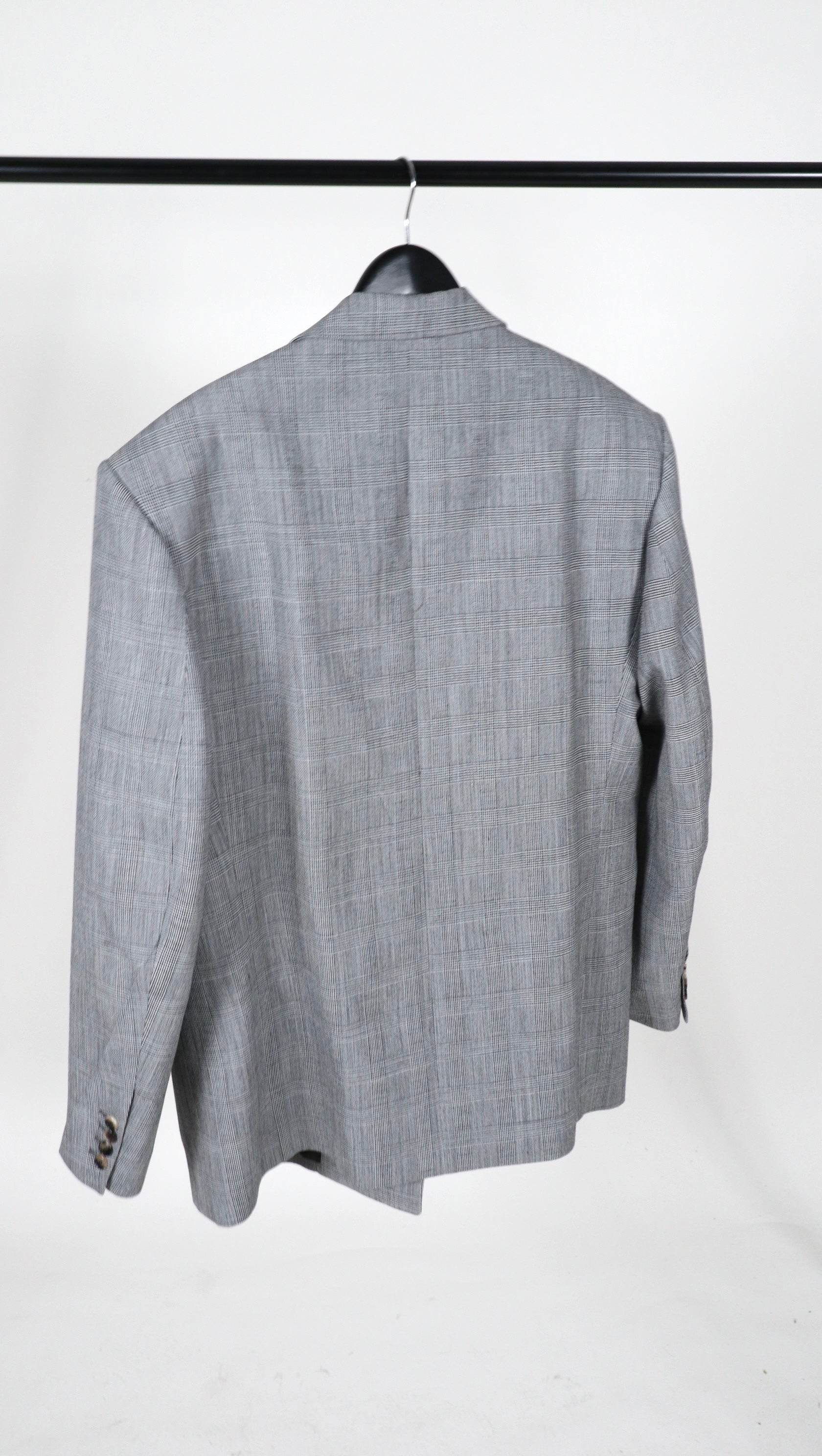 Glen check Blazer oversized
