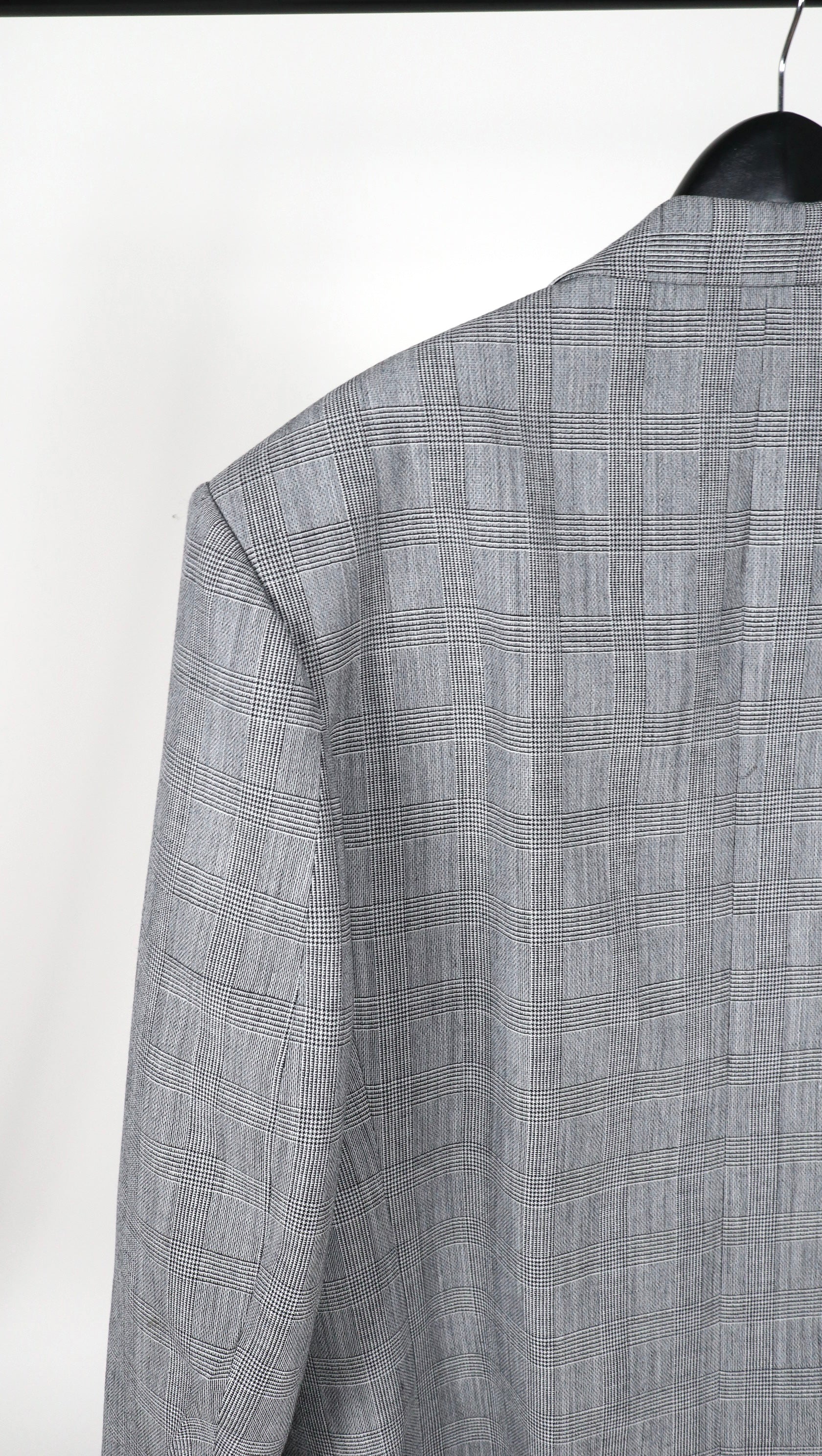 Glen check Blazer oversized