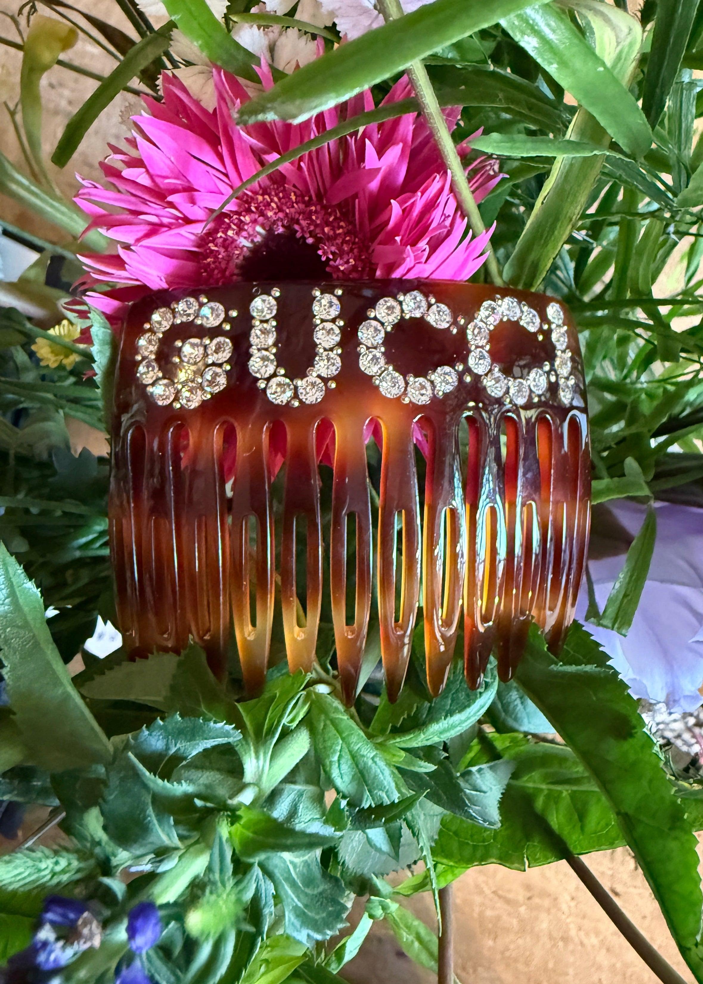 Gucci Hair Comb mit Swarovski-Steinen Second Hand – Dear Berlin