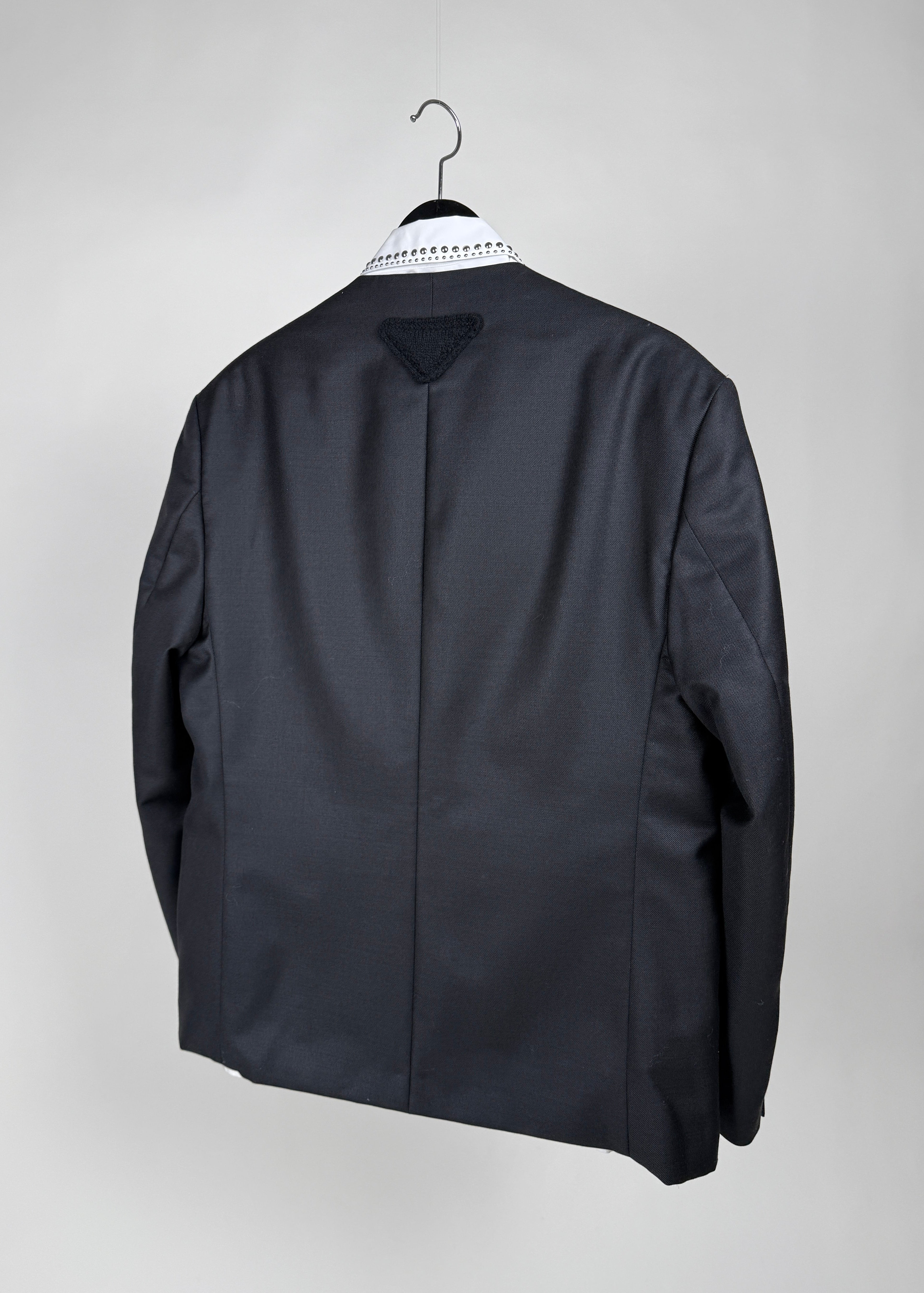 Prada Blazer mit Triangle -Logo - Schwarz Second Hand – Dear Berlin