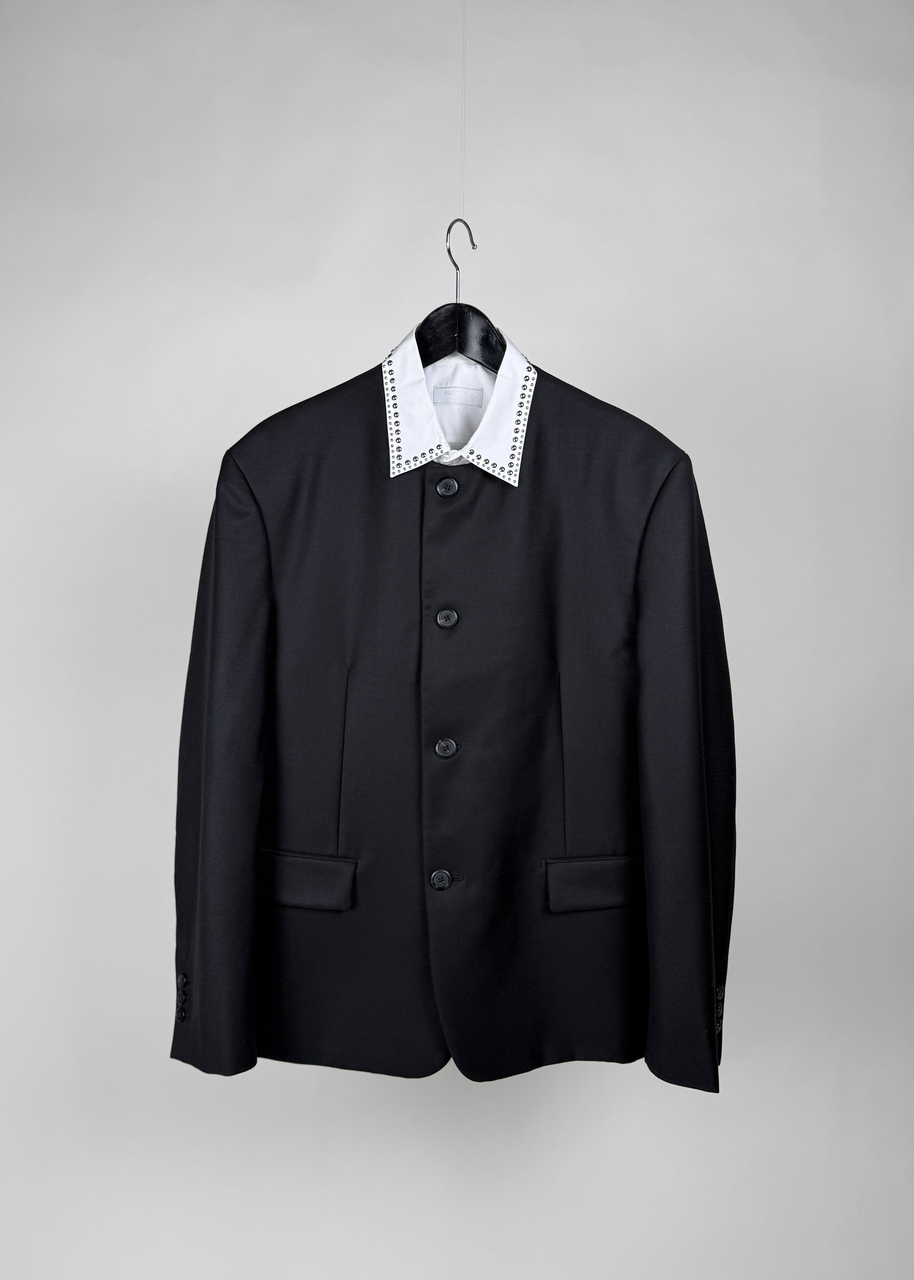 Prada Blazer mit Triangle -Logo - Schwarz Second Hand – Dear Berlin