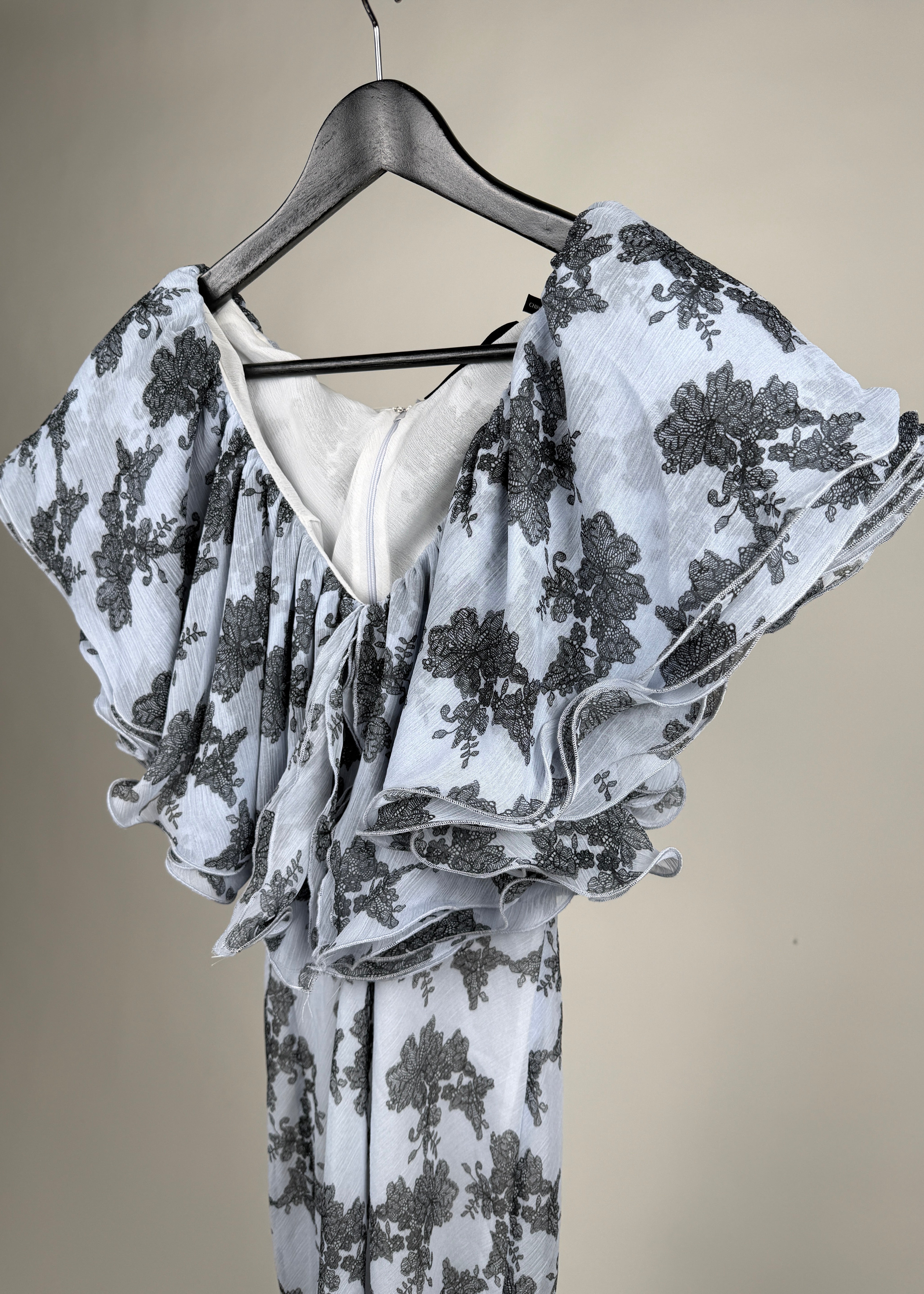 Rotate Midikleid mit Blumenprint und Spitze Second Hand – Dear Berlin