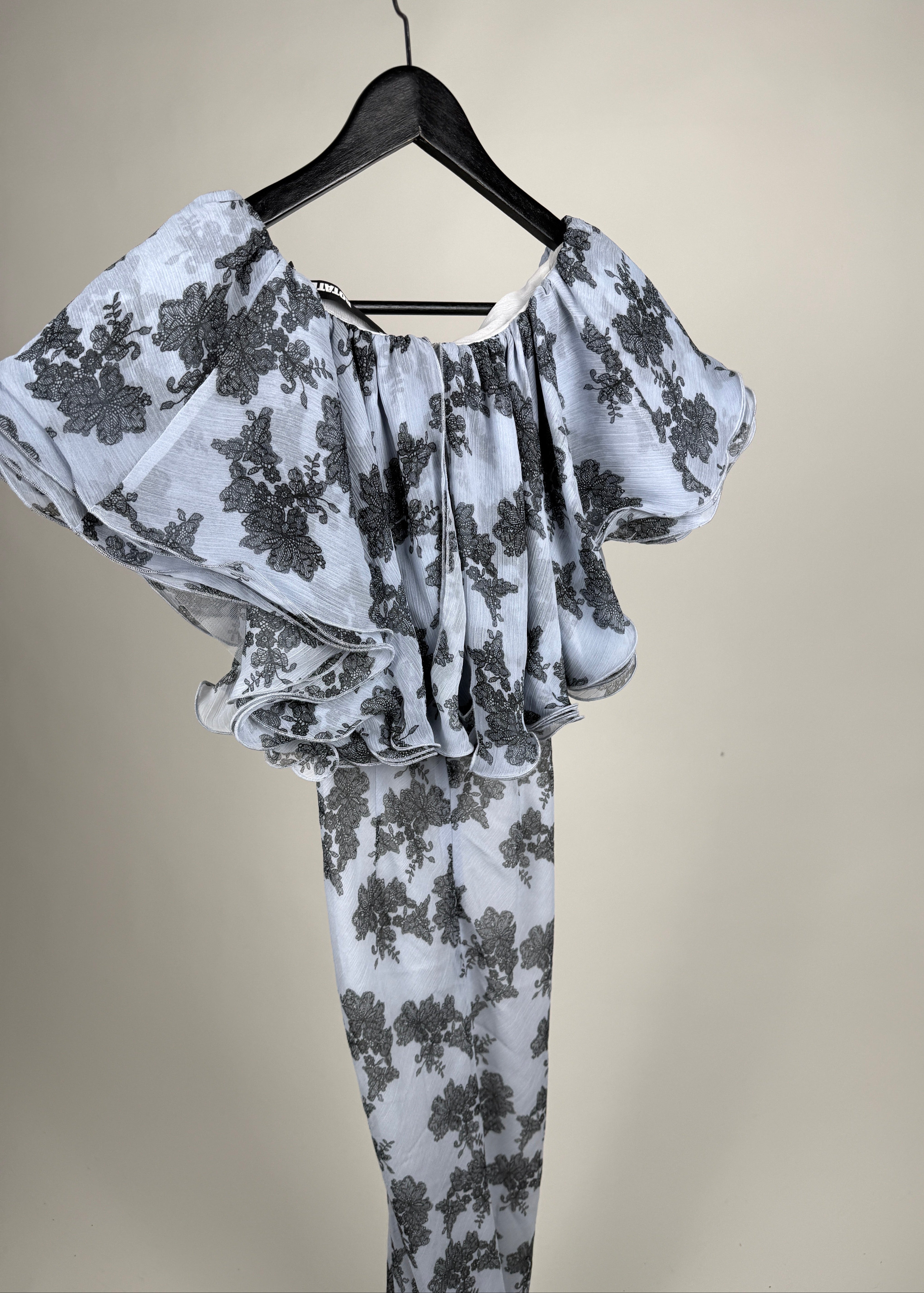 Rotate Midikleid mit Blumenprint und Spitze Second Hand – Dear Berlin