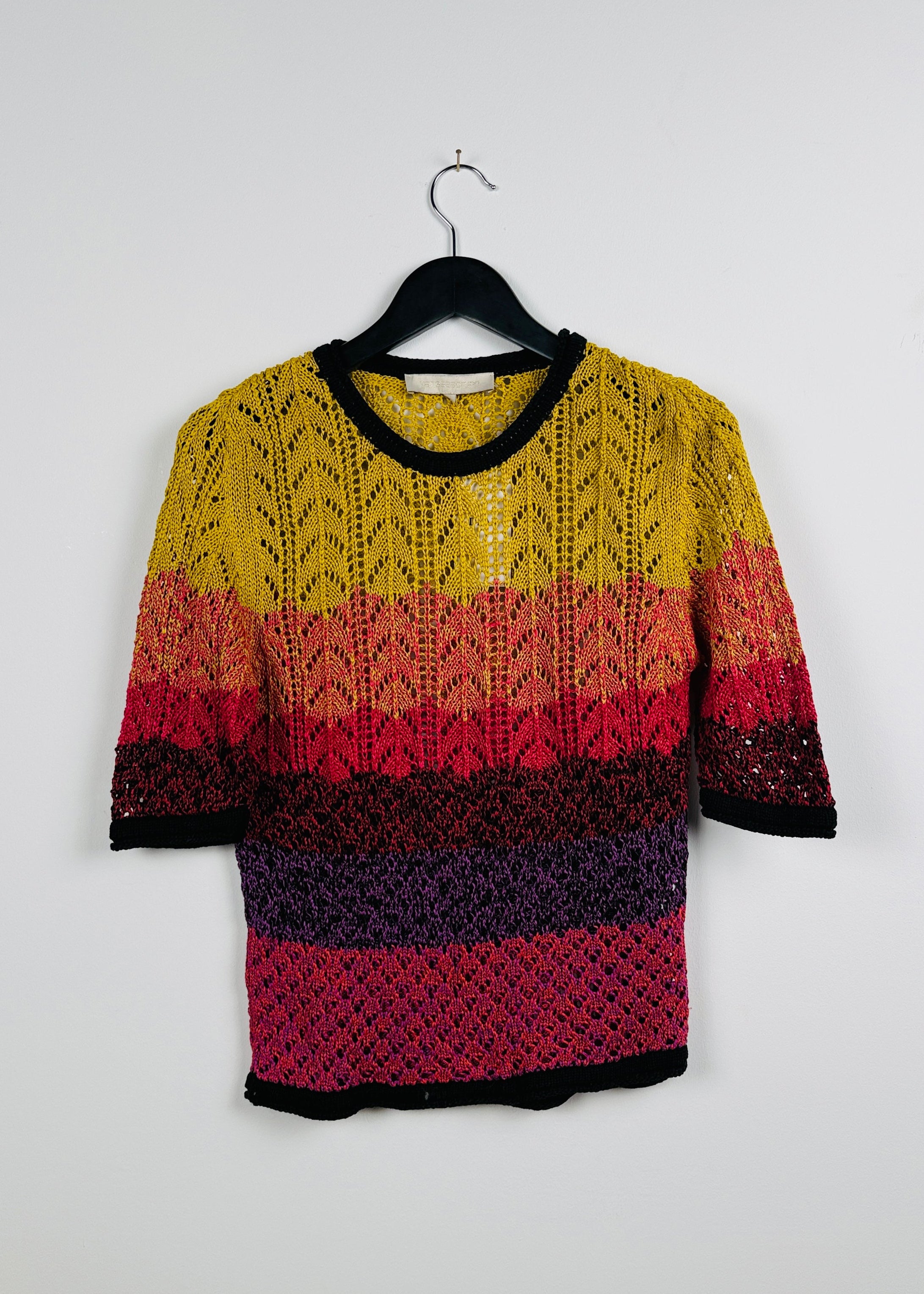 Vanessa Bruno Kurzärmeliges Strickshirt Second Hand – Dear Berlin