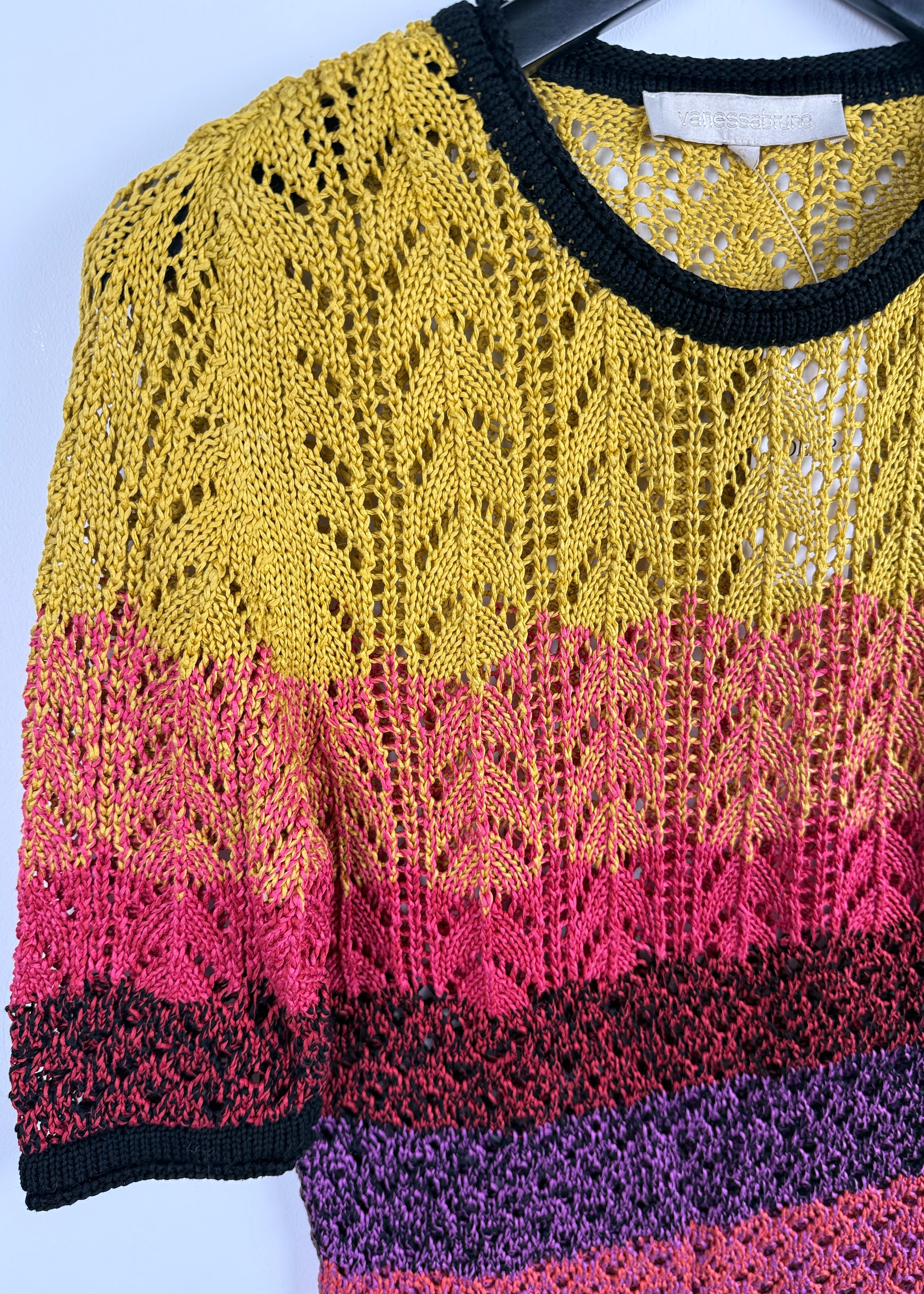 Vanessa Bruno Kurzärmeliges Strickshirt Second Hand – Dear Berlin
