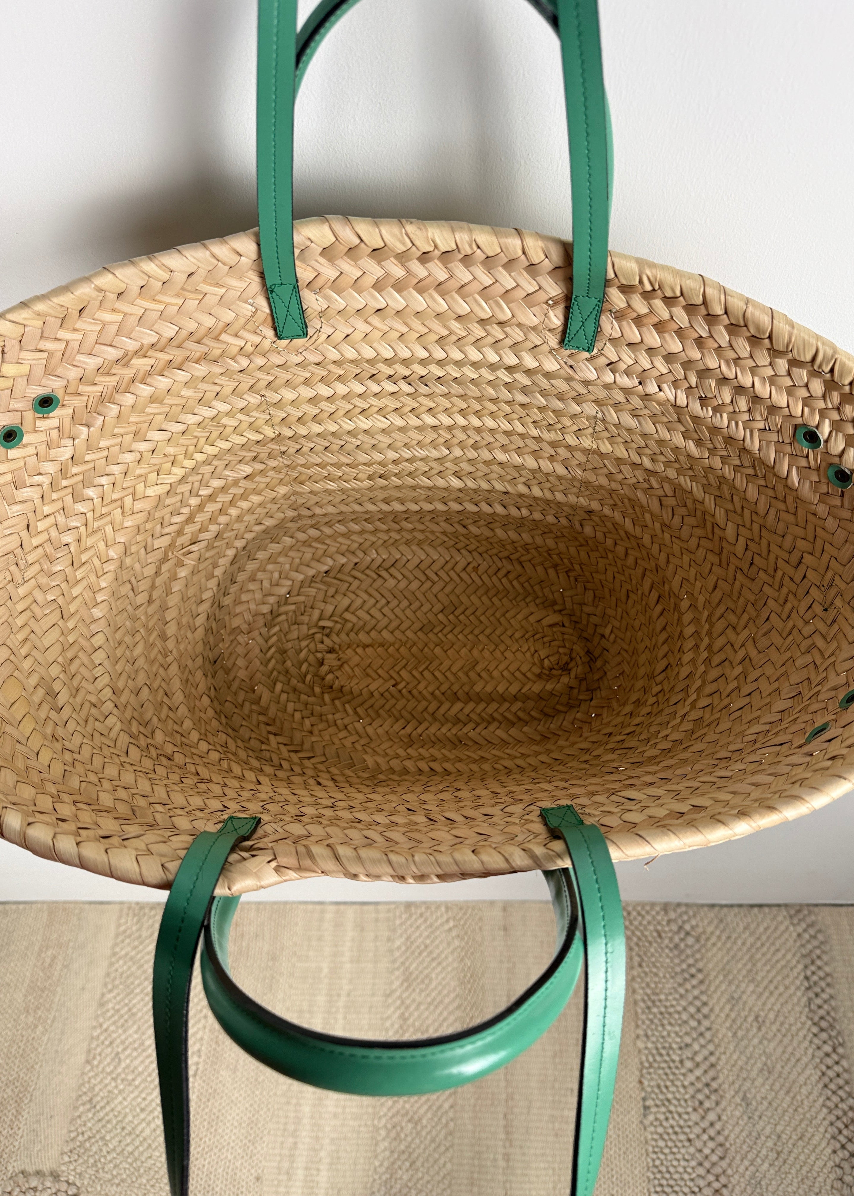 Isabel Marant „Cadix“ Korbtasche mit Lederhenkeln Second Hand – Dear Berlin