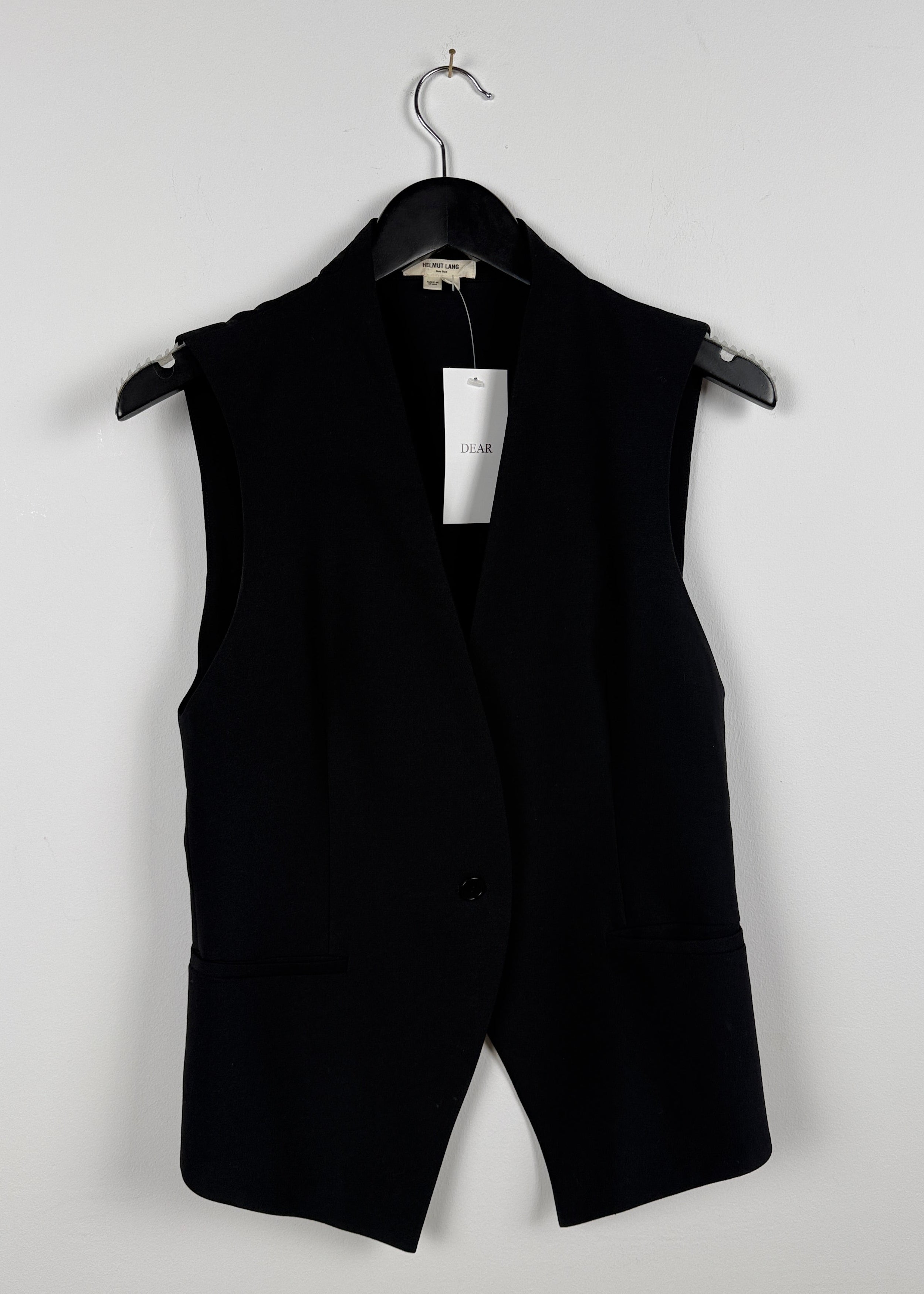 Helmut Lang Weste mit transparentem Rücken Second Hand – Dear Berlin
