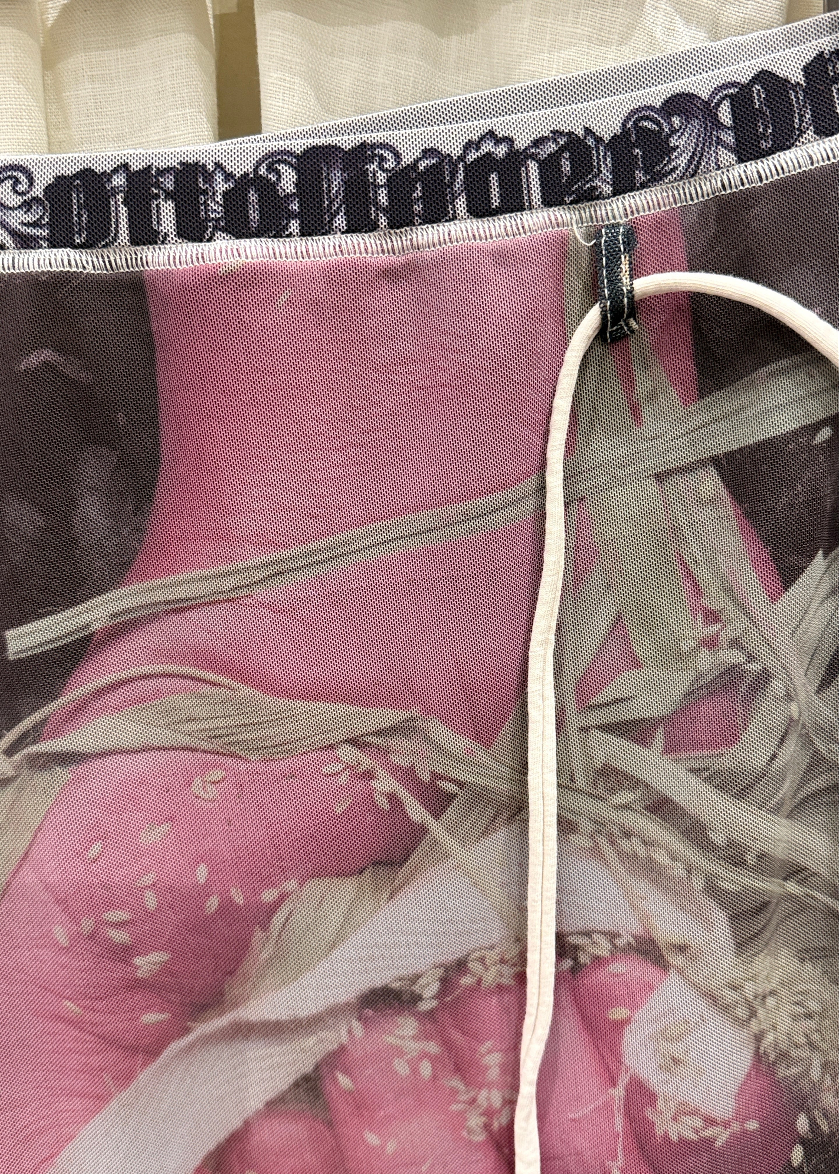 Ottolinger Minirock aus Mesh, mit Print und Kordeldetail Second Hand – Dear Berlin