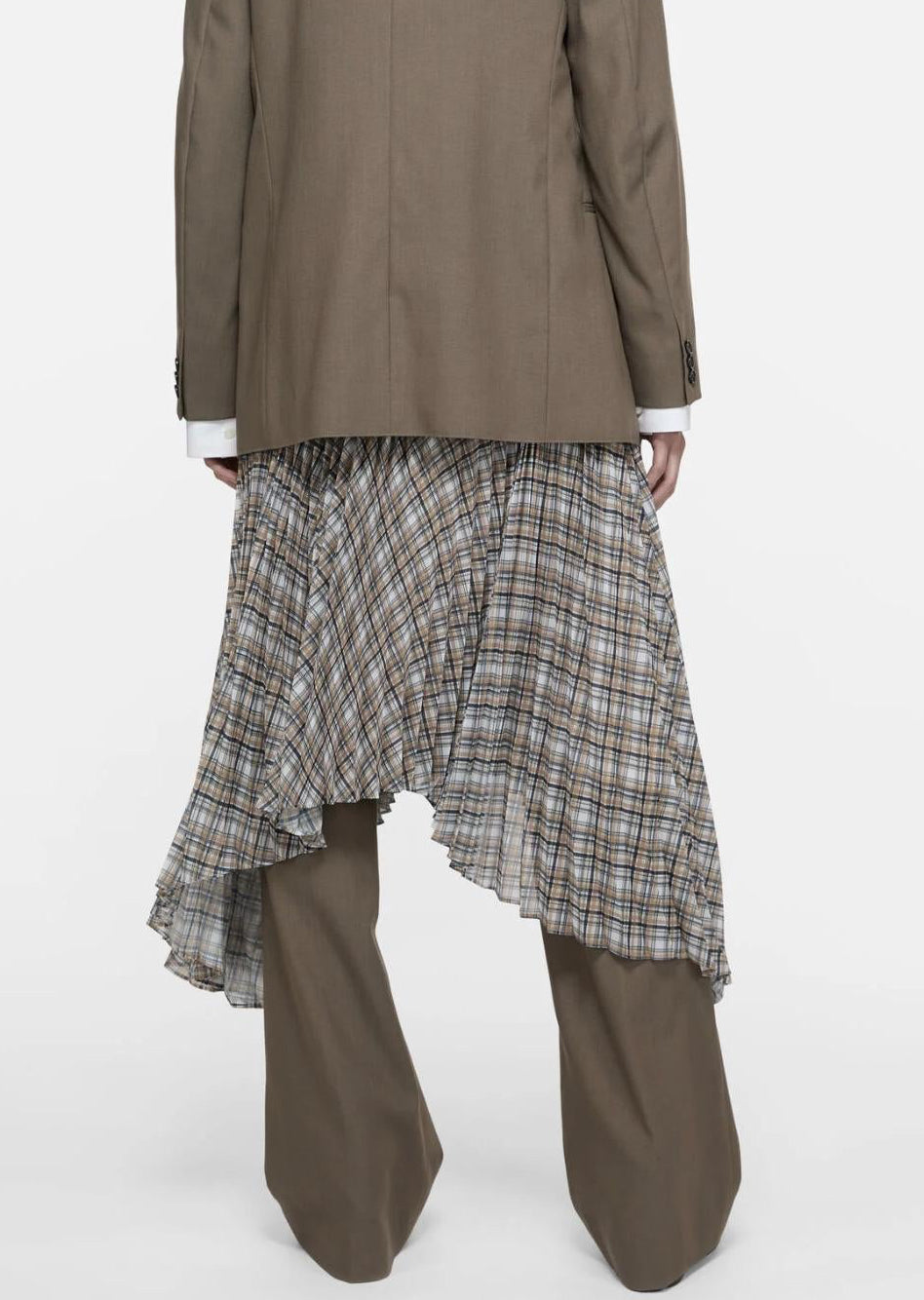 Faltenrock mit Karomuster-ACNE-Dear Berlin
