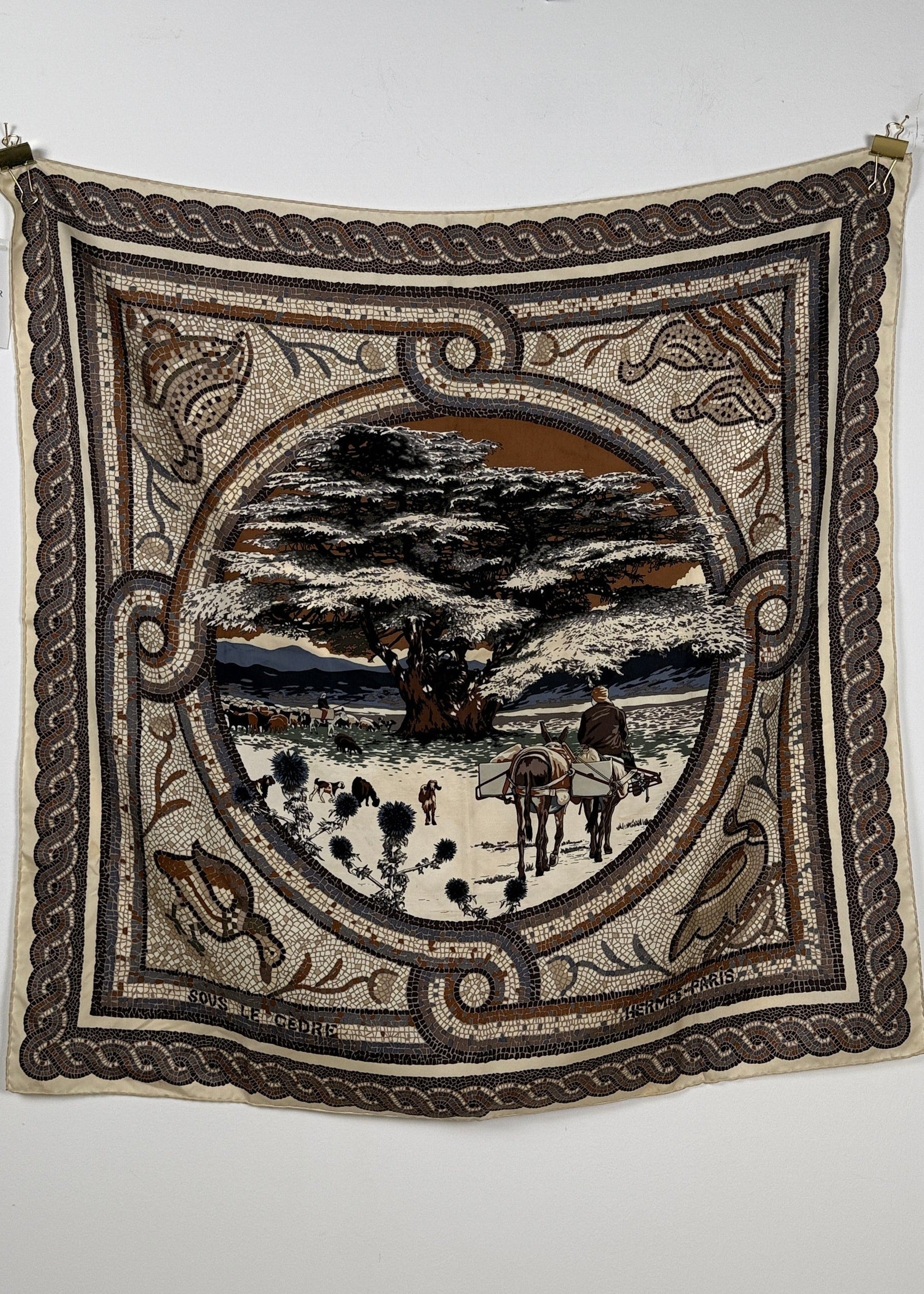 Seidentuch "Sous le Cèdre" 90x90