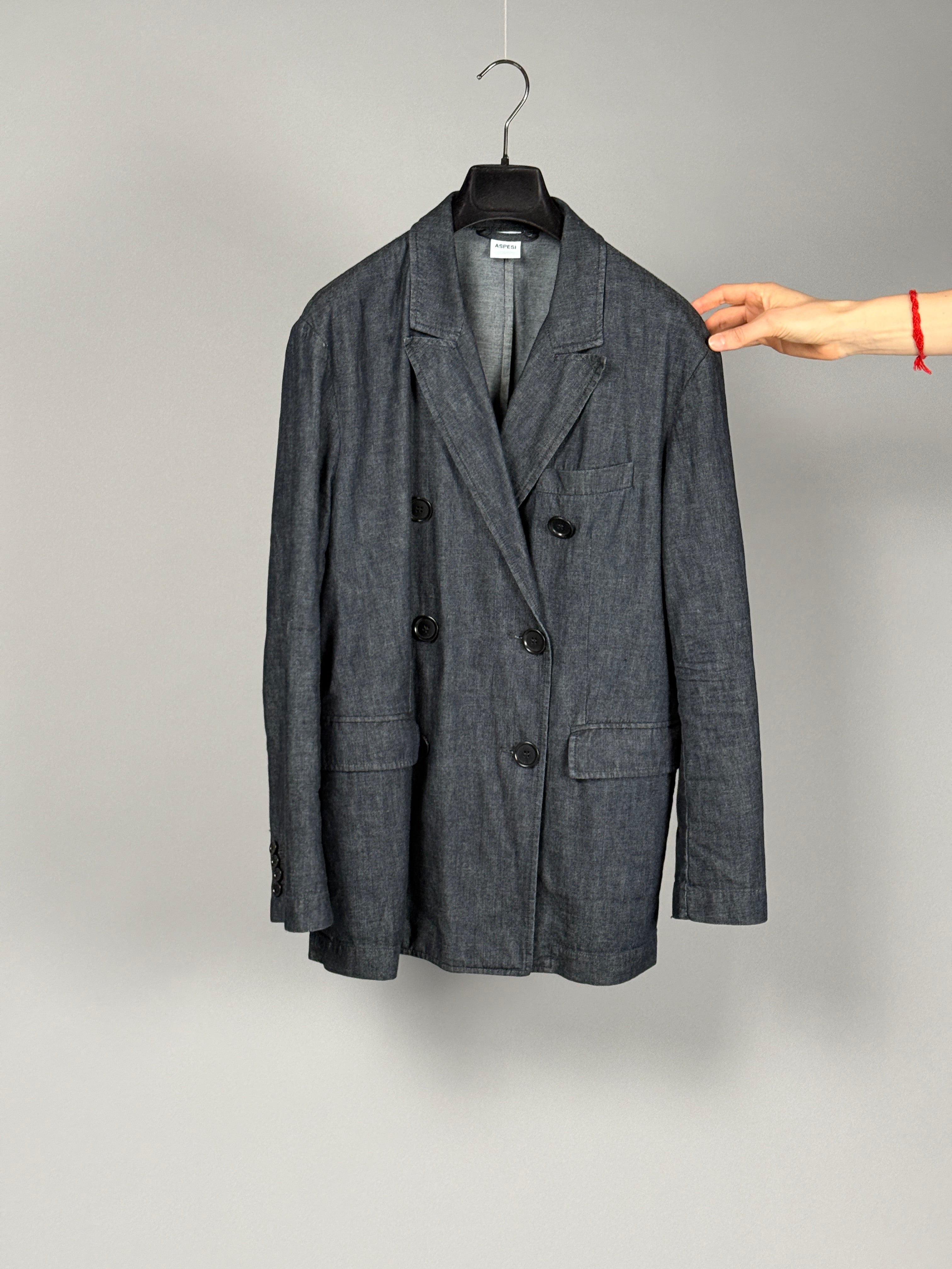 Doppelreihiger Jeanslook Blazer