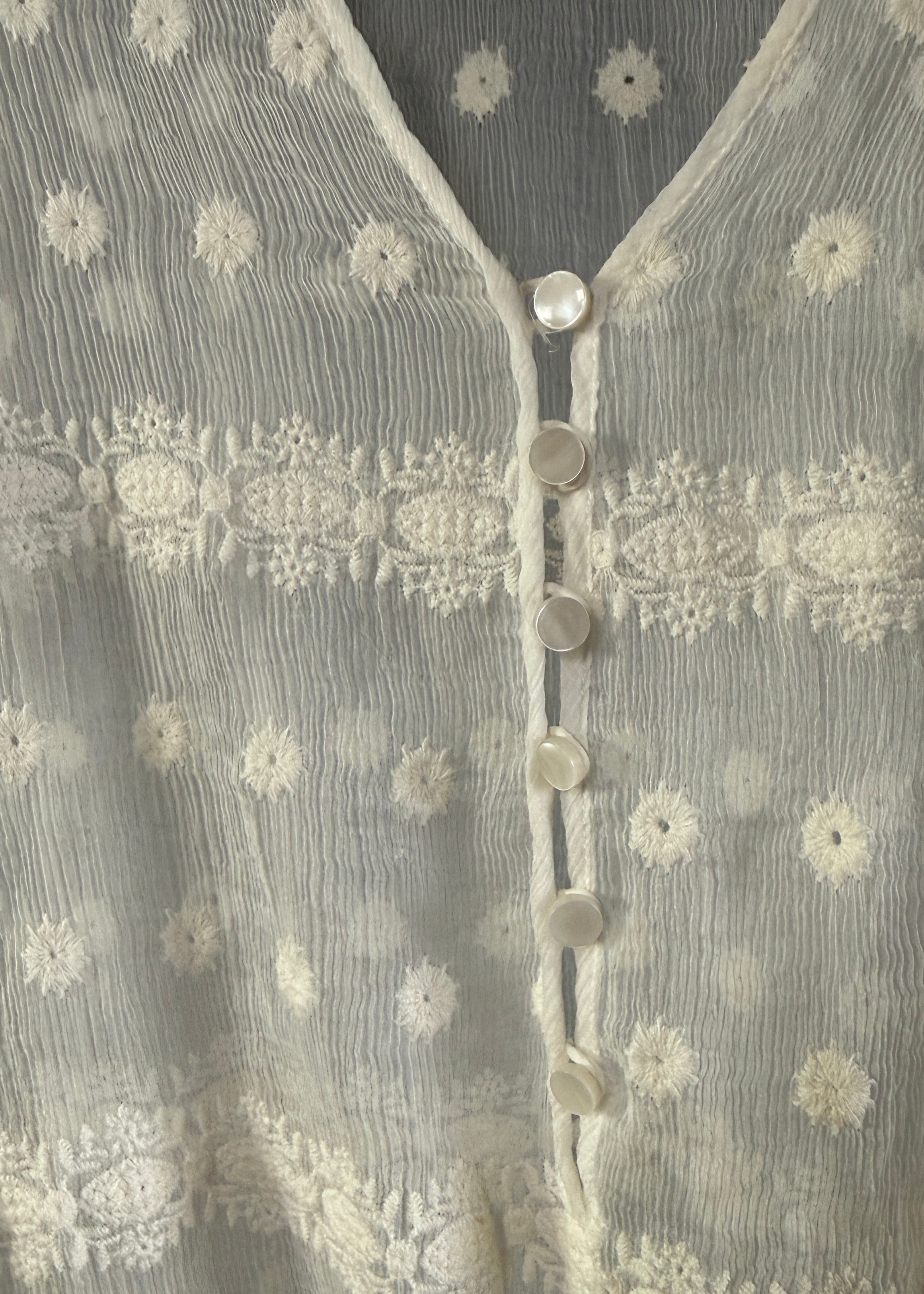90´s Vintage transparente Seiden Bluse