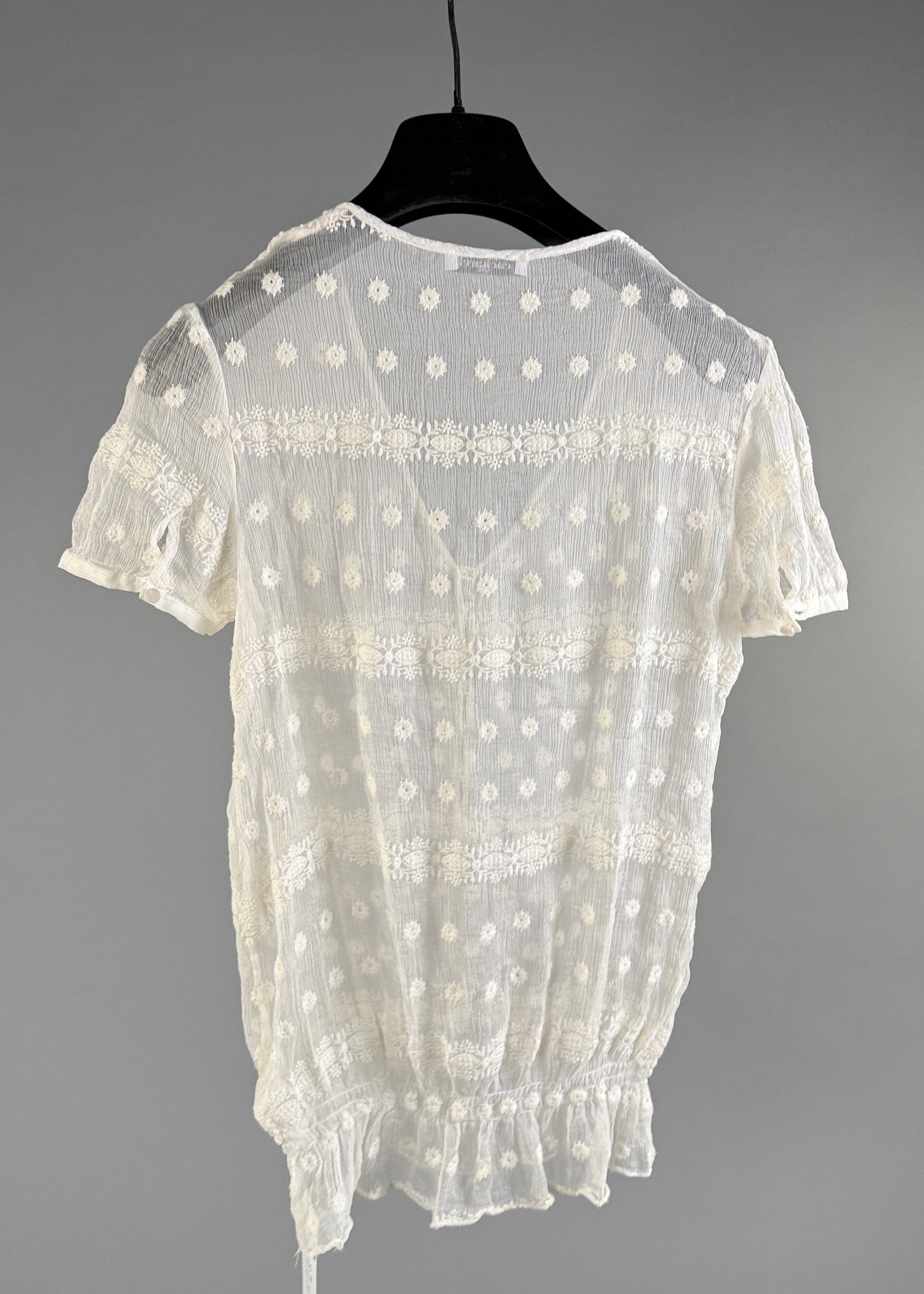 90´s Vintage transparente Seiden Bluse
