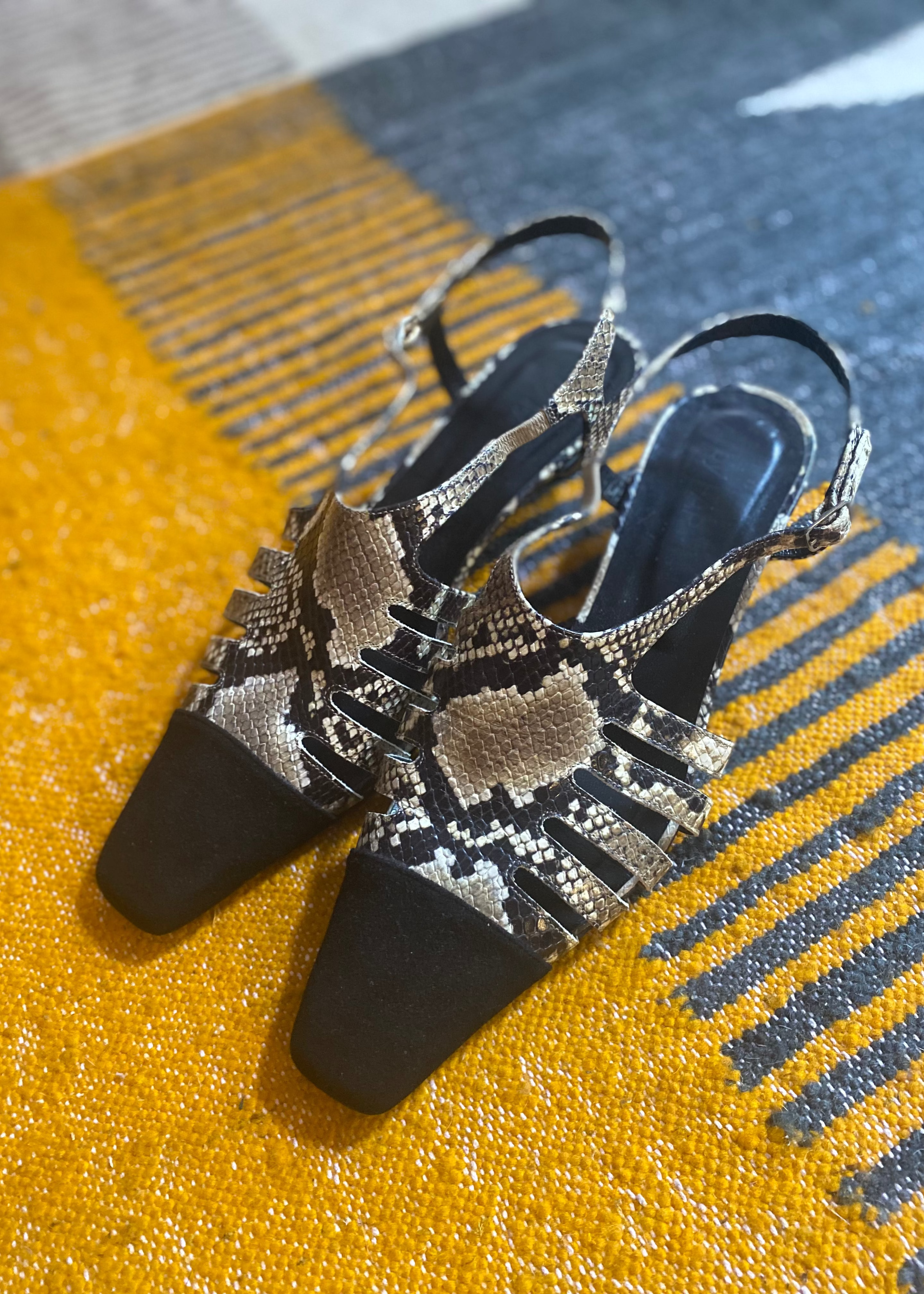 Slingback Pumps Snakeprint Leder-by Far-Dear Berlin