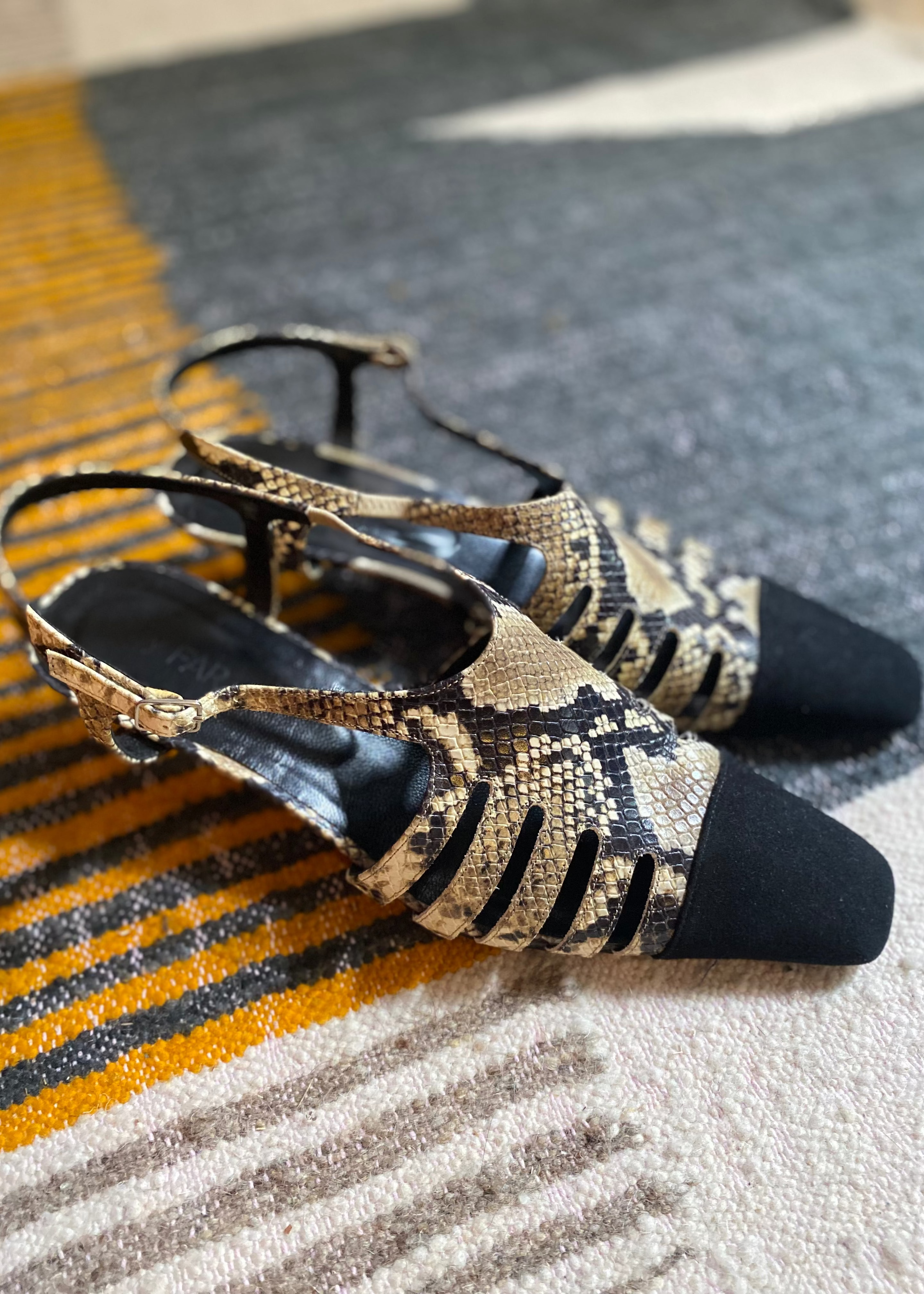 Slingback Pumps Snakeprint Leder-by Far-Dear Berlin