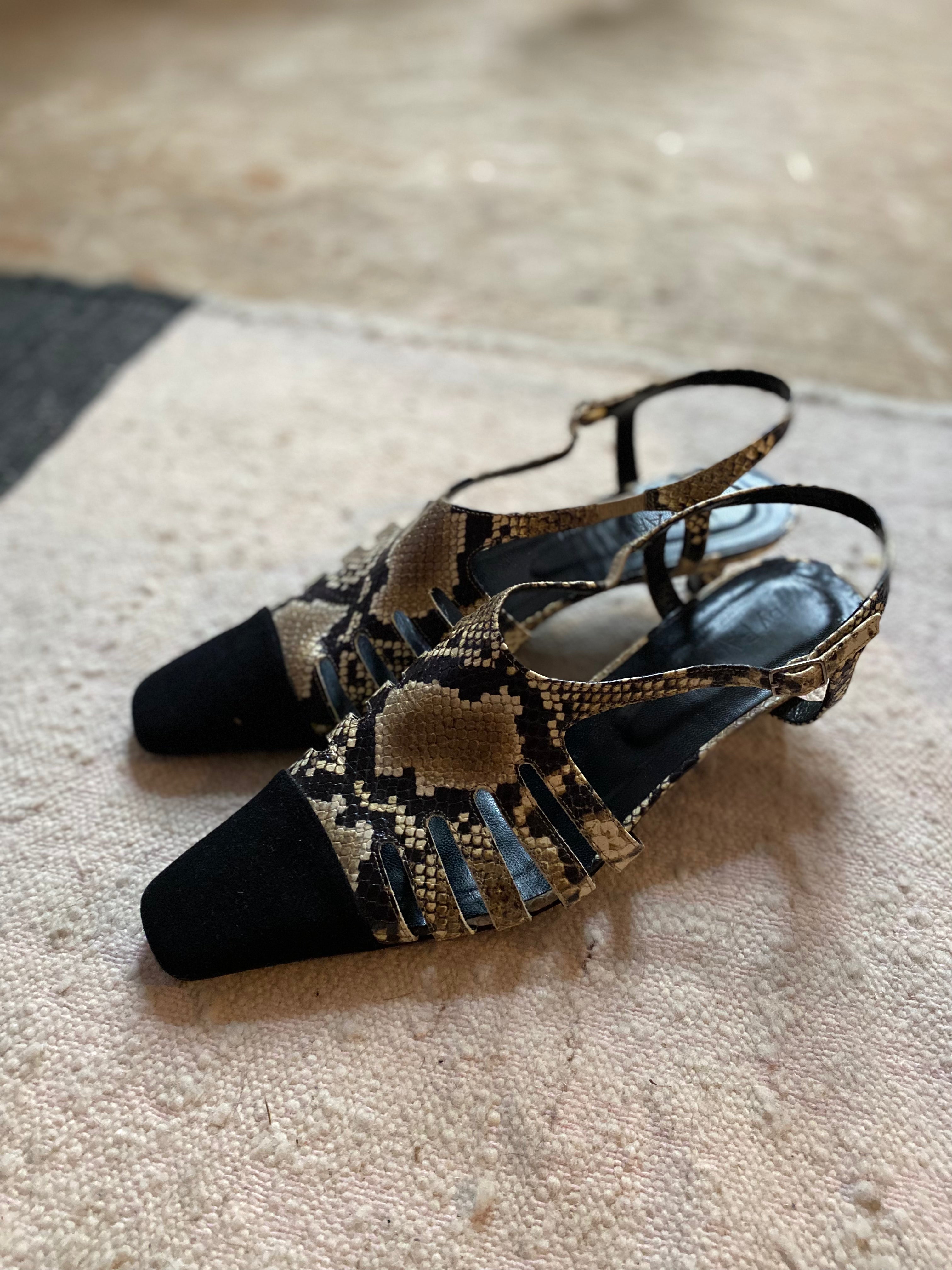 Slingback Pumps Snakeprint Leder-by Far-Dear Berlin