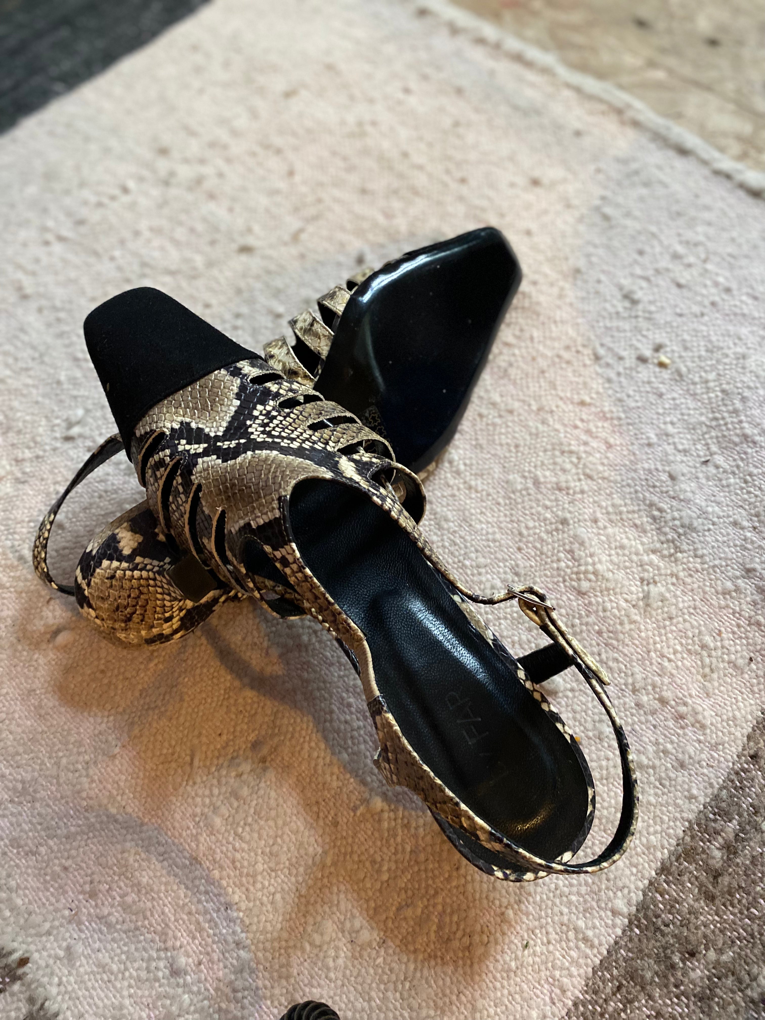 Slingback Pumps Snakeprint Leder-by Far-Dear Berlin
