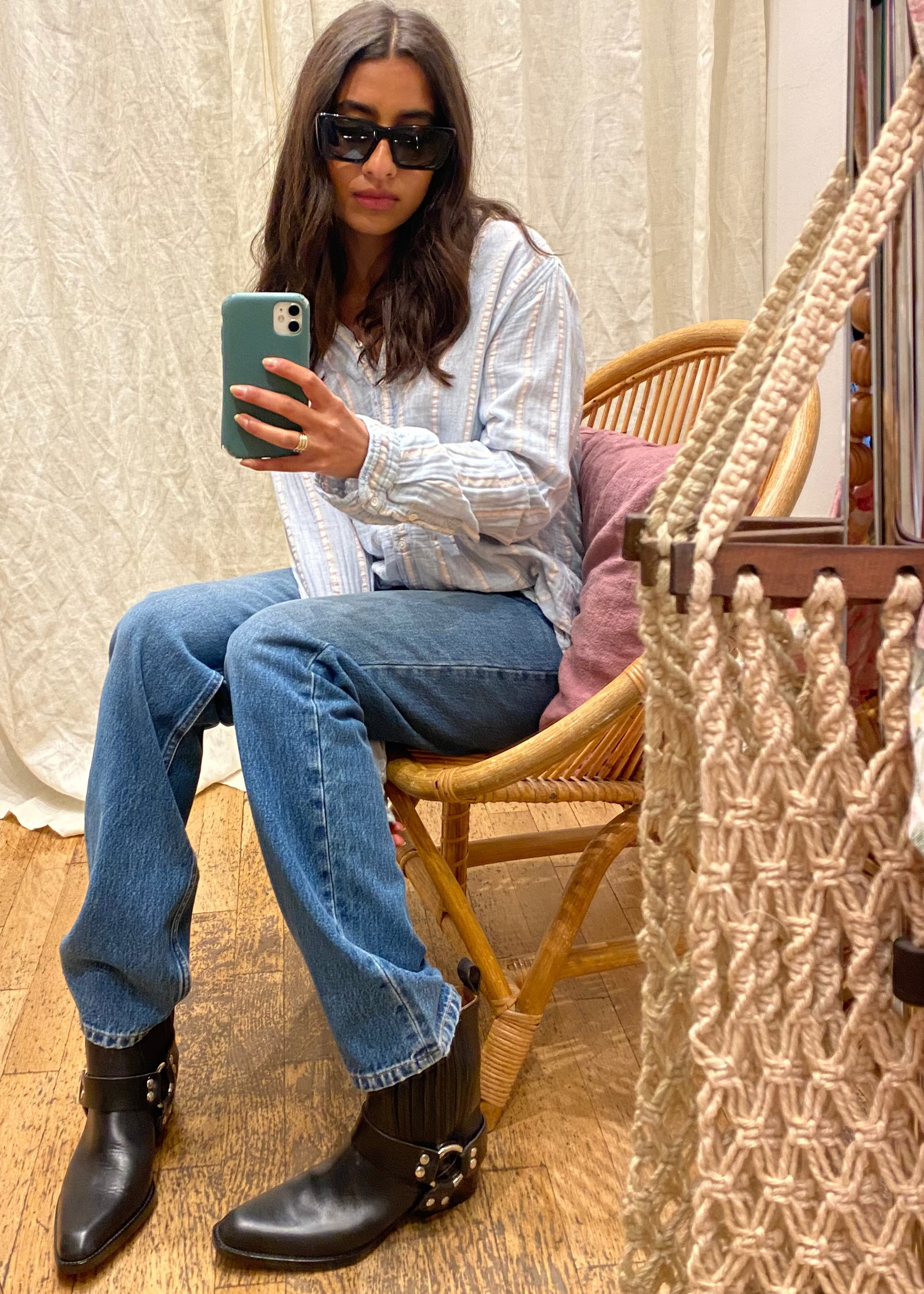 Cowboys Boots "Helena" in schwarz