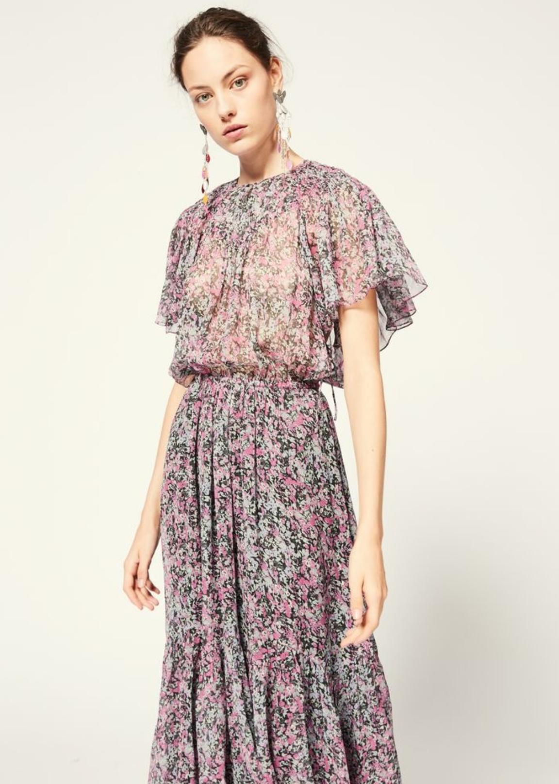 Isabel Marant Odelia Tired Silk Chiffon Dress- 34 Second Hand – Dear Berlin