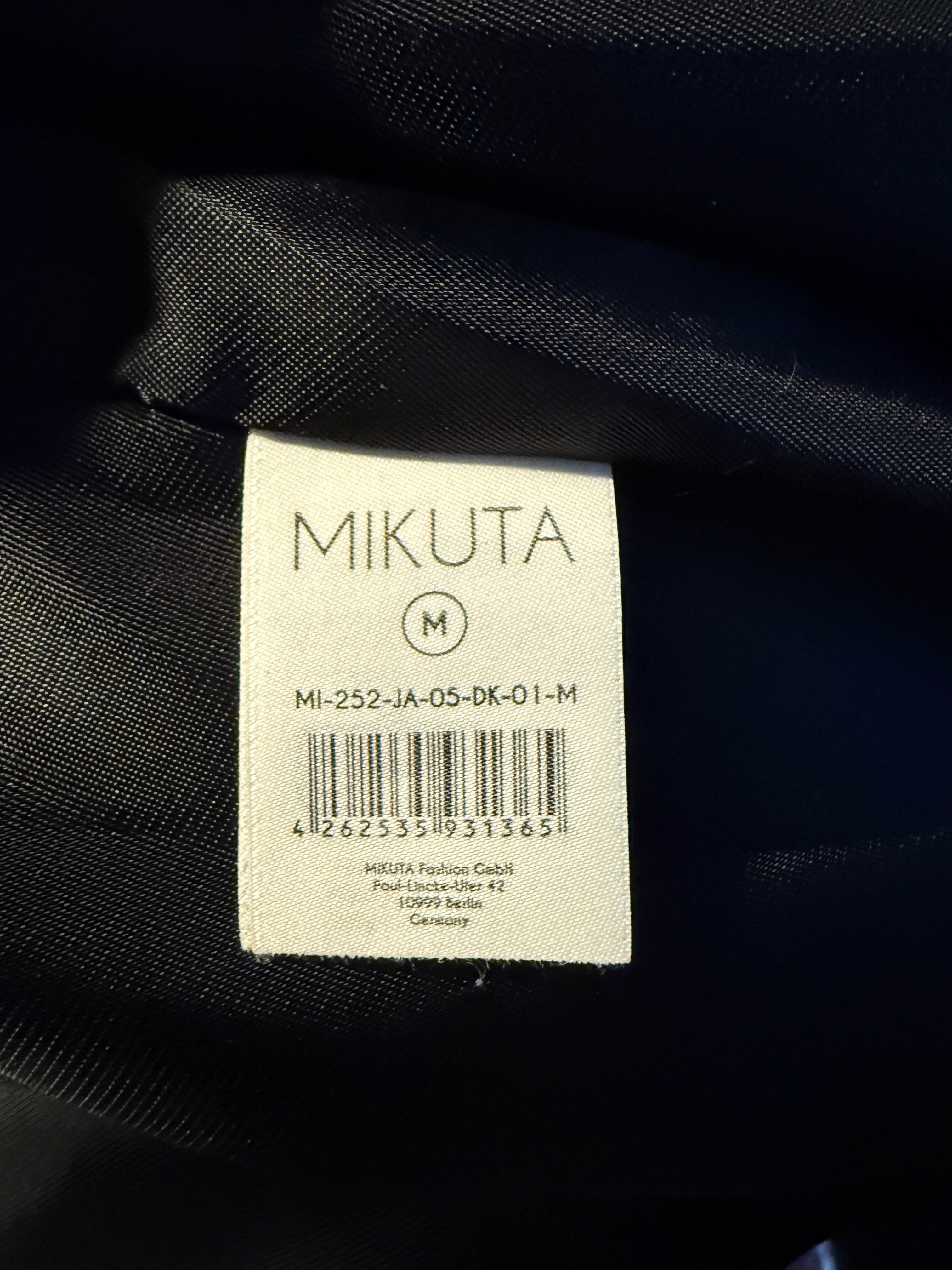 MIKUTA The Black Faded Straight Leather Jacket Second Hand – Dear Berlin