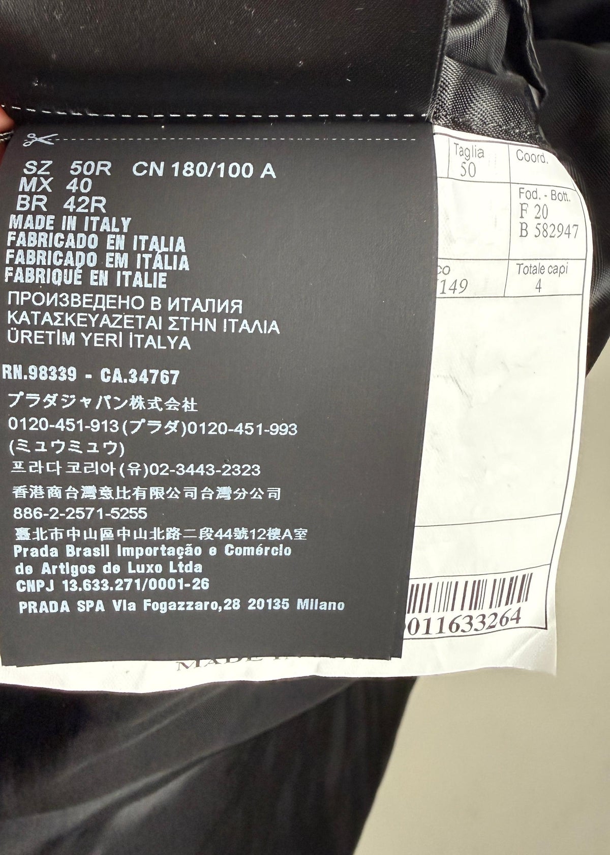 Prada Blazer mit Triangle -Logo - Schwarz Second Hand – Dear Berlin