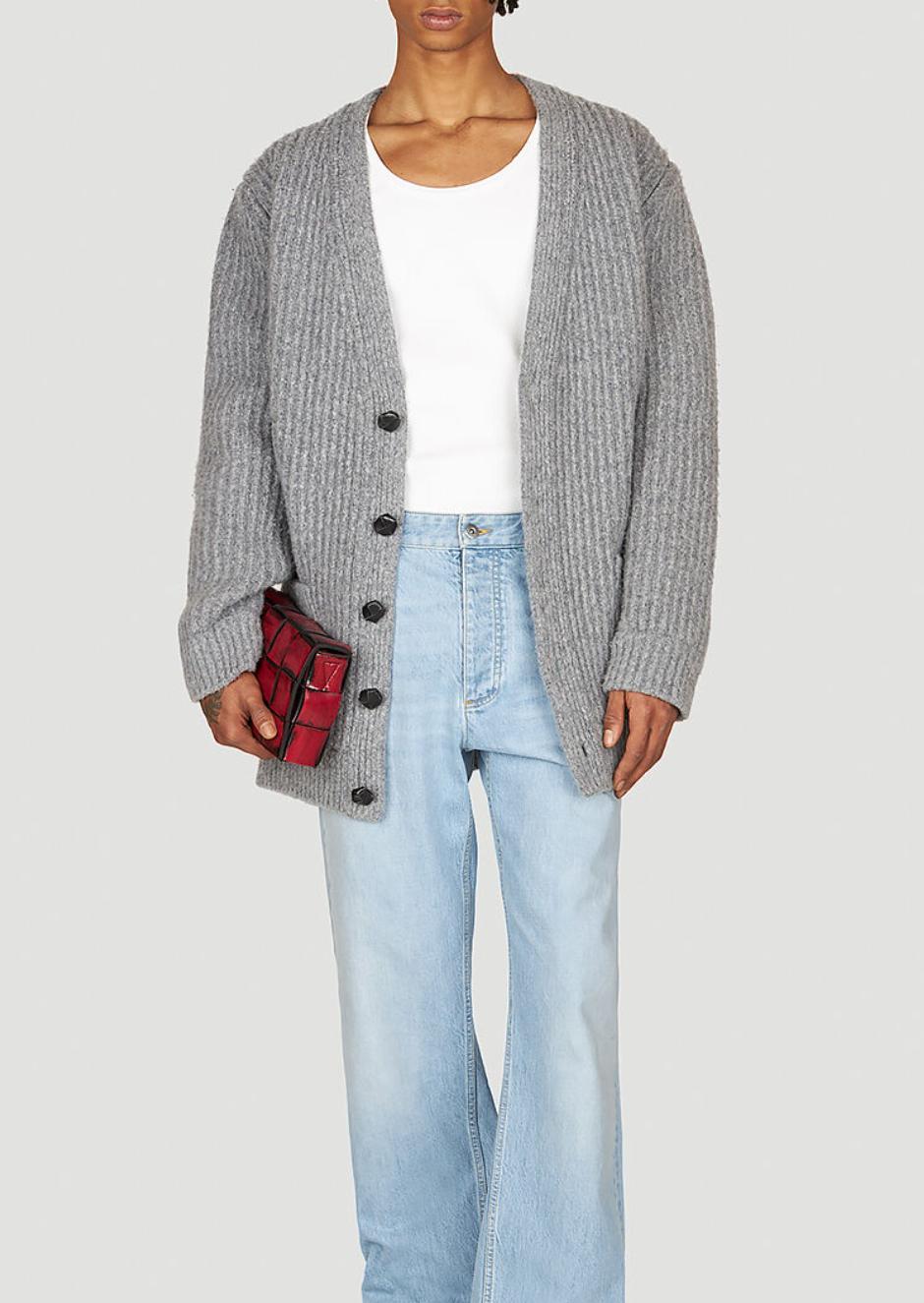 Bottega Veneta Elbow Patch Cardigan - M Second Hand – Dear Berlin