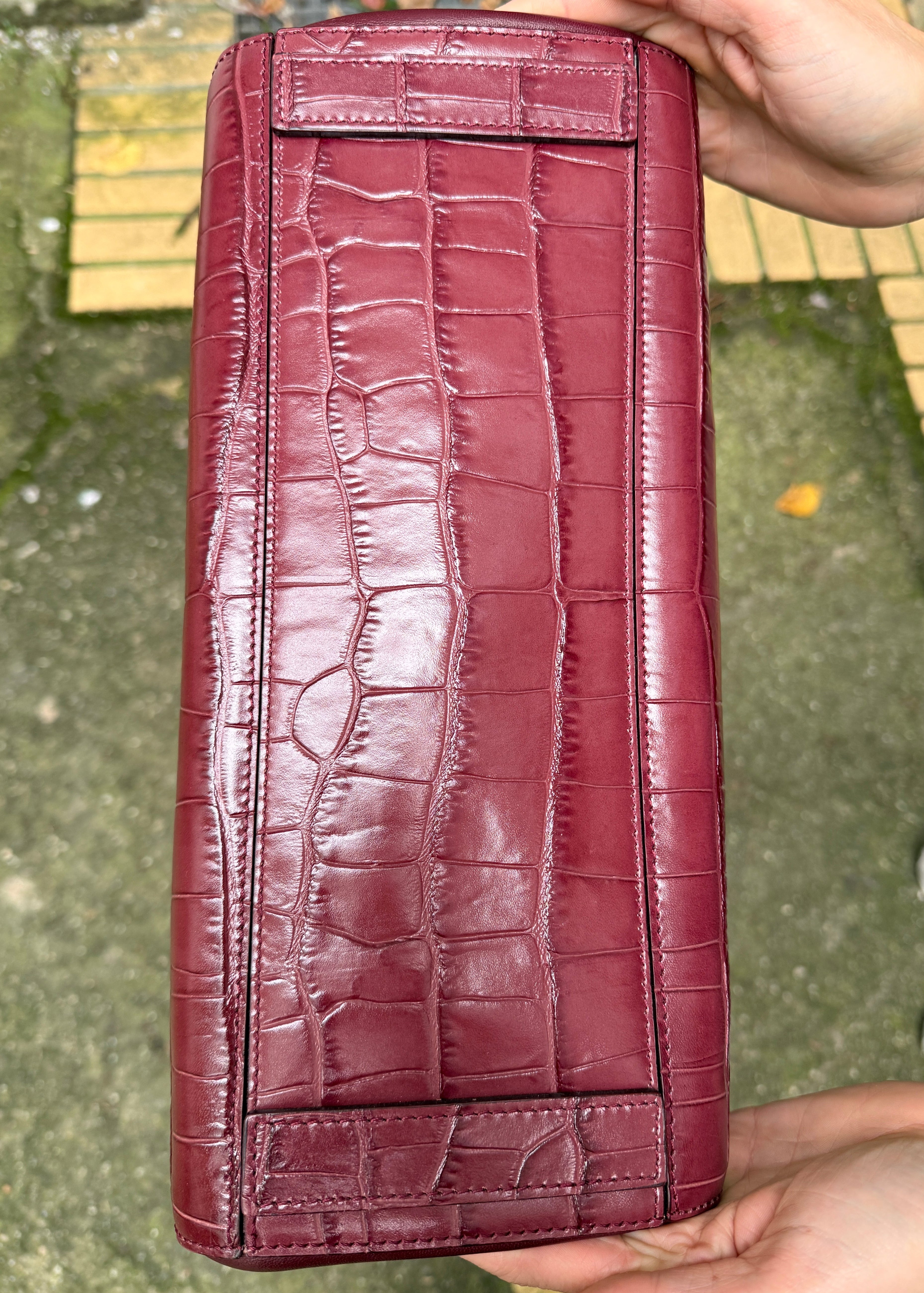 FLORENCE FRAME BAG BURGUNDY