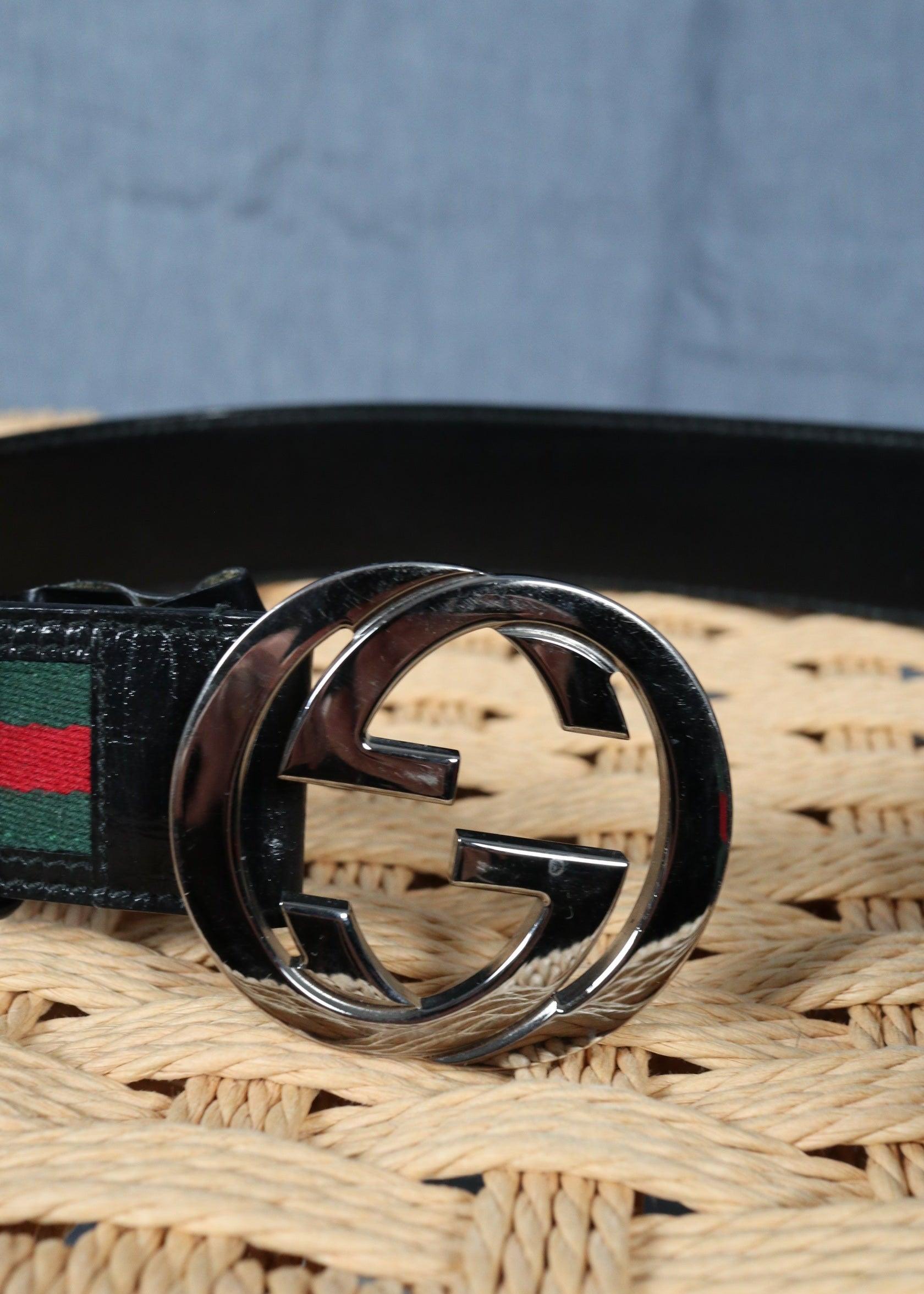 Gucci GG Web Belt - Leder Second Hand – Dear Berlin