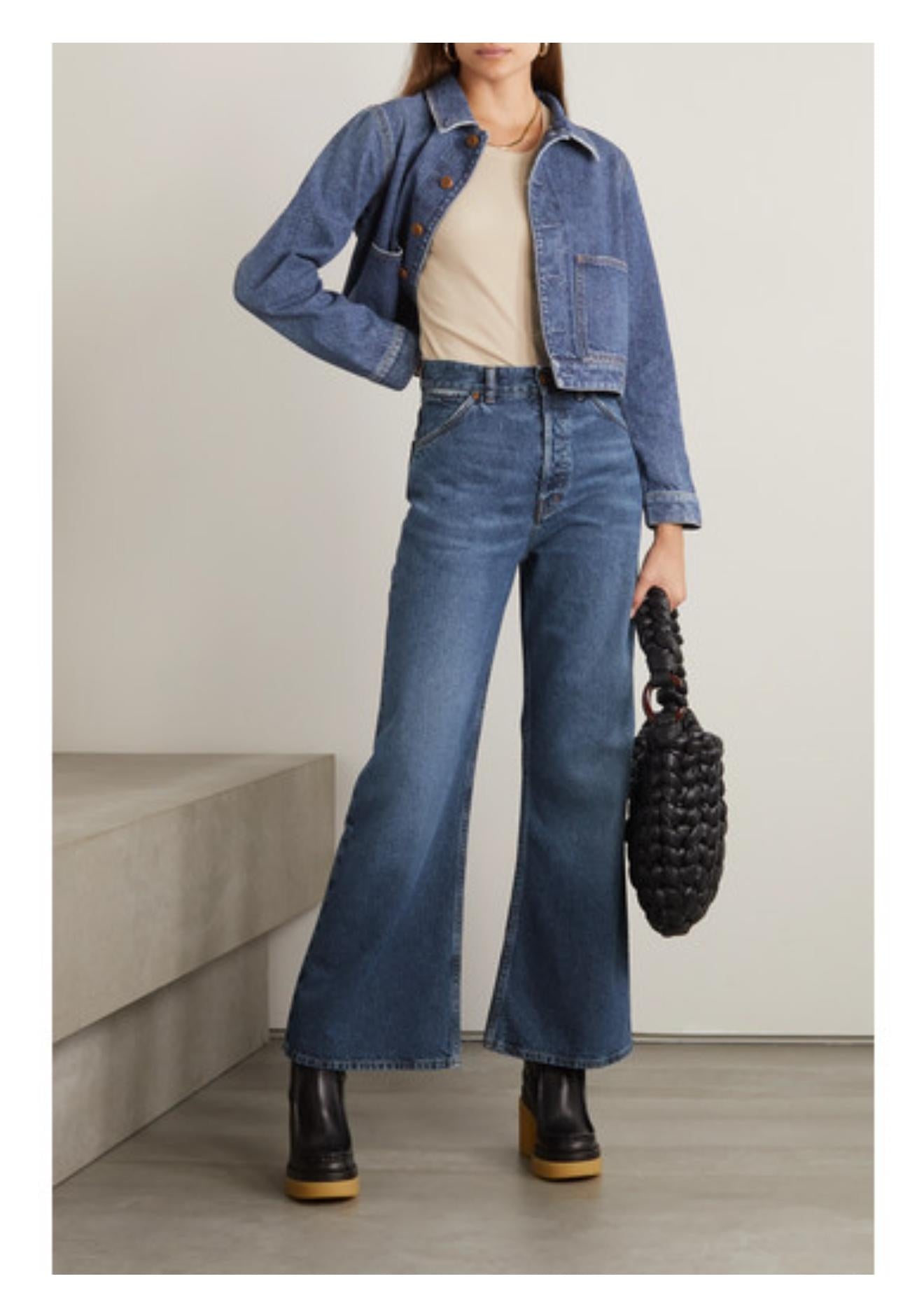 Chloé Stromboli cropped wide-leg Jeans Second Hand – Dear Berlin