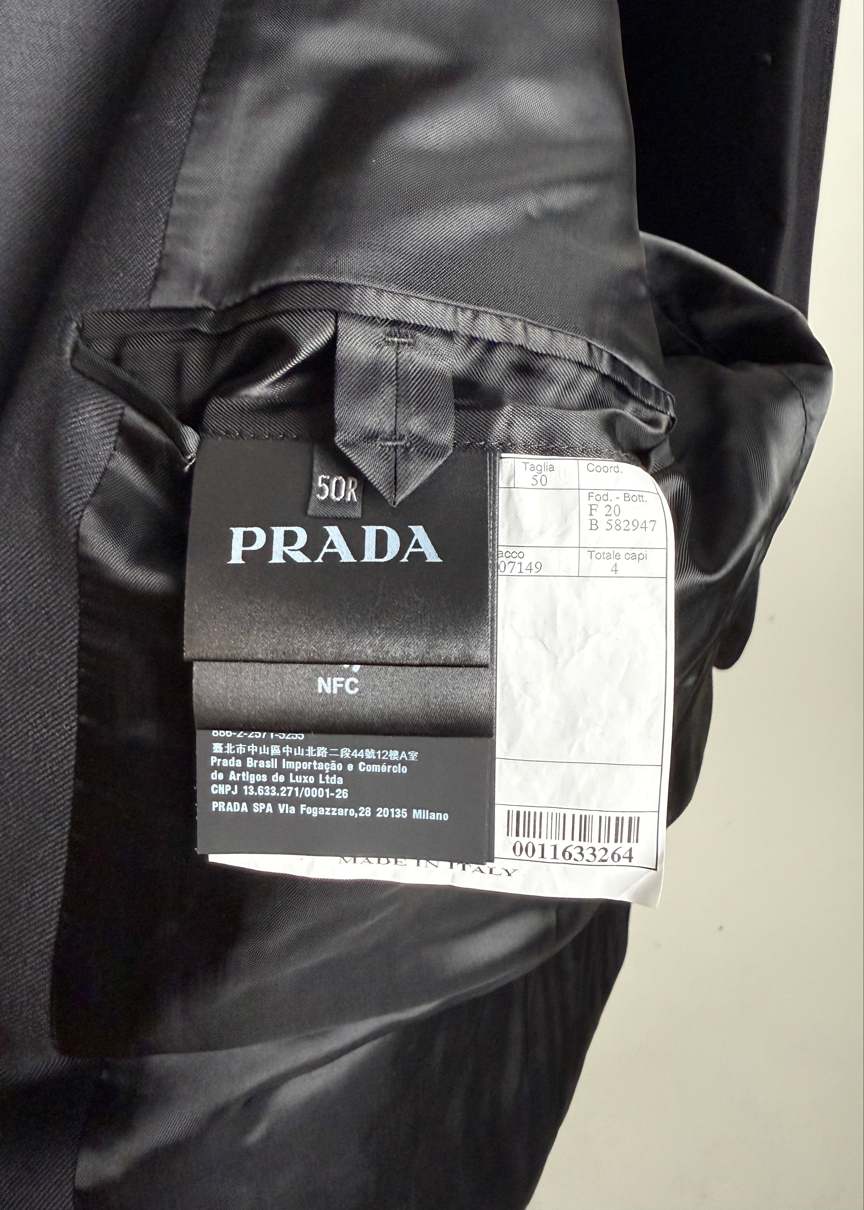 Prada Blazer mit Triangle -Logo - Schwarz Second Hand – Dear Berlin