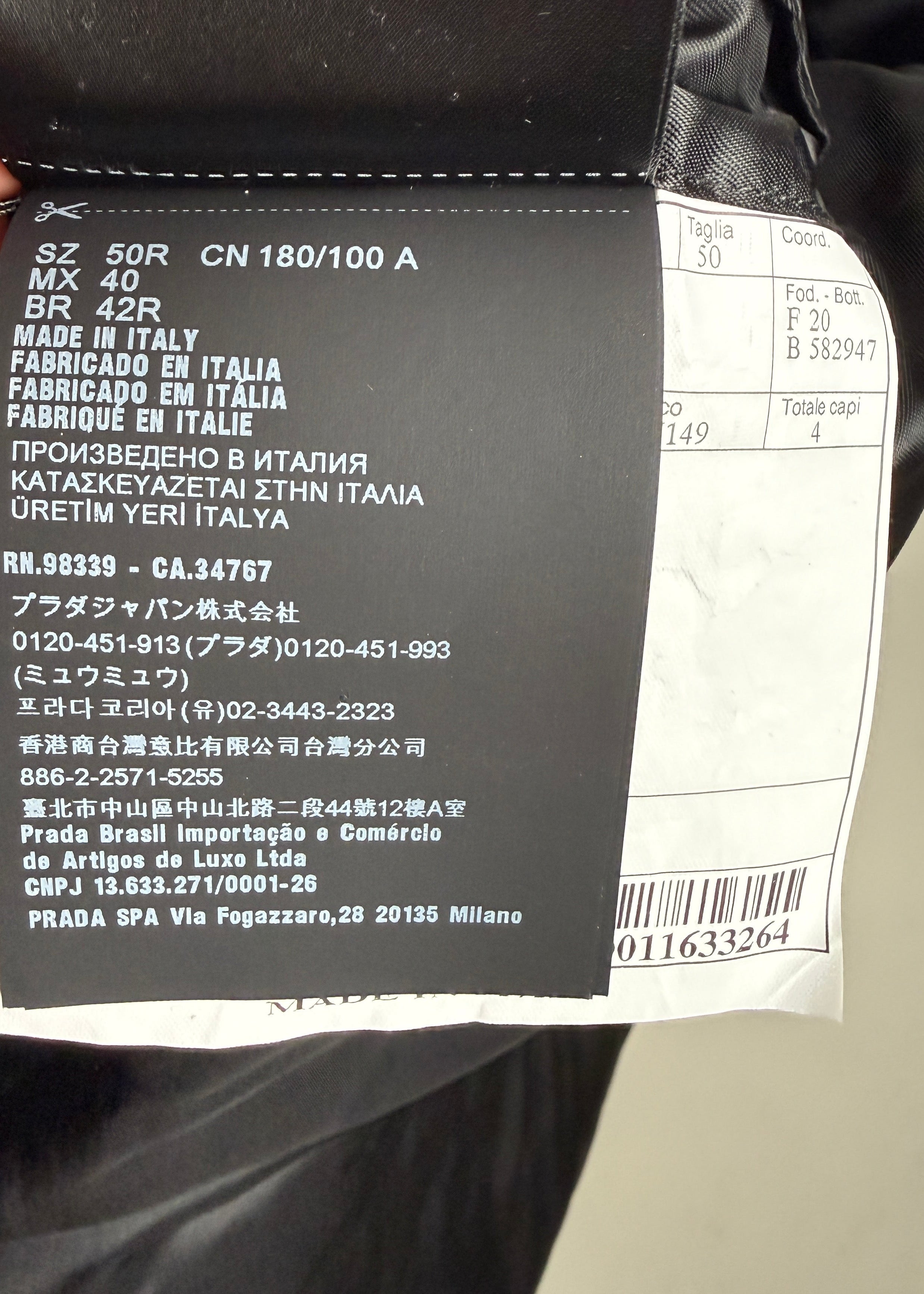 Prada Blazer mit Triangle -Logo - Schwarz Second Hand – Dear Berlin