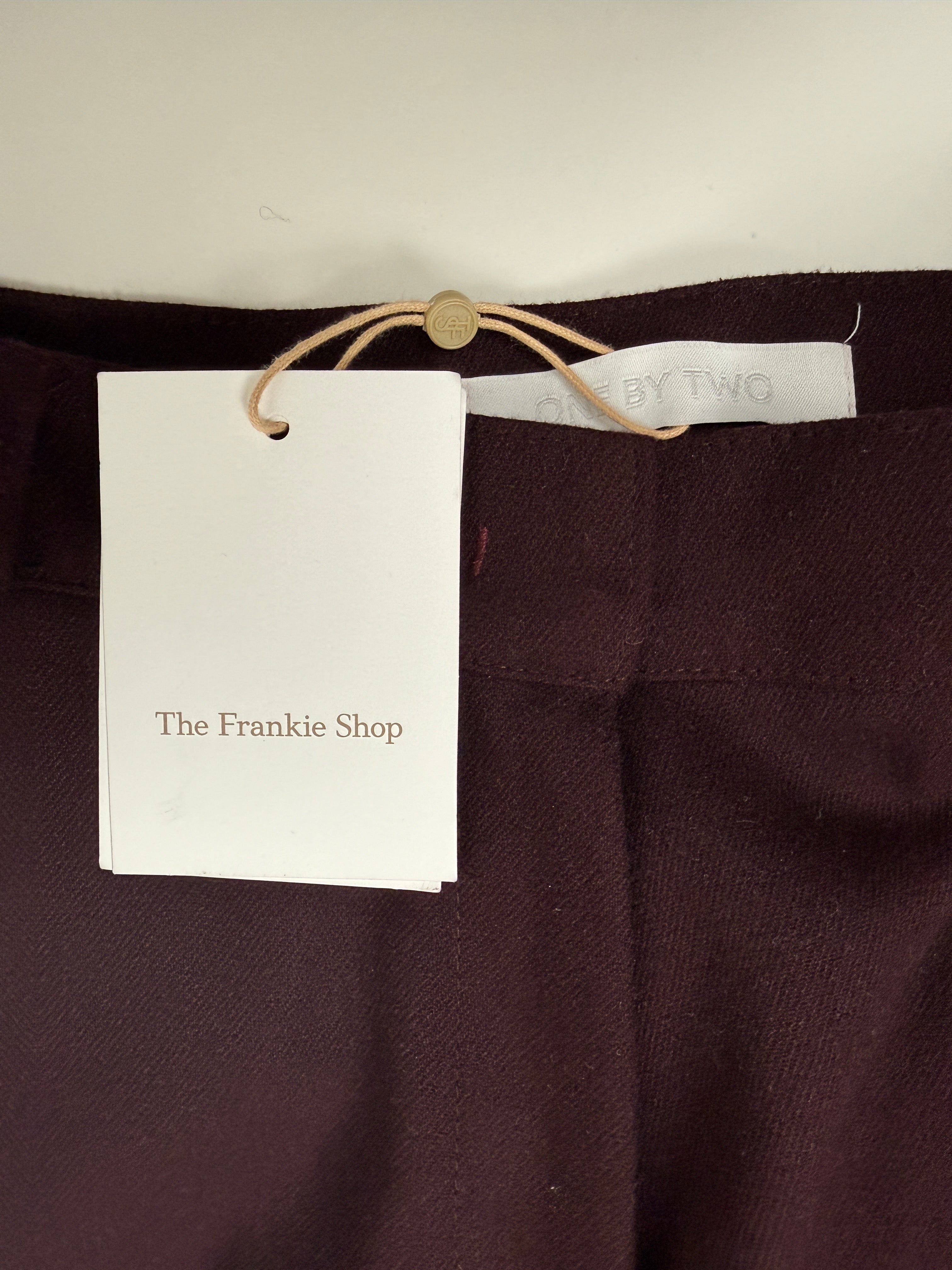 The Frankie Shop Bootcut Hose, weinrot, Gr. S Second Hand – Dear Berlin
