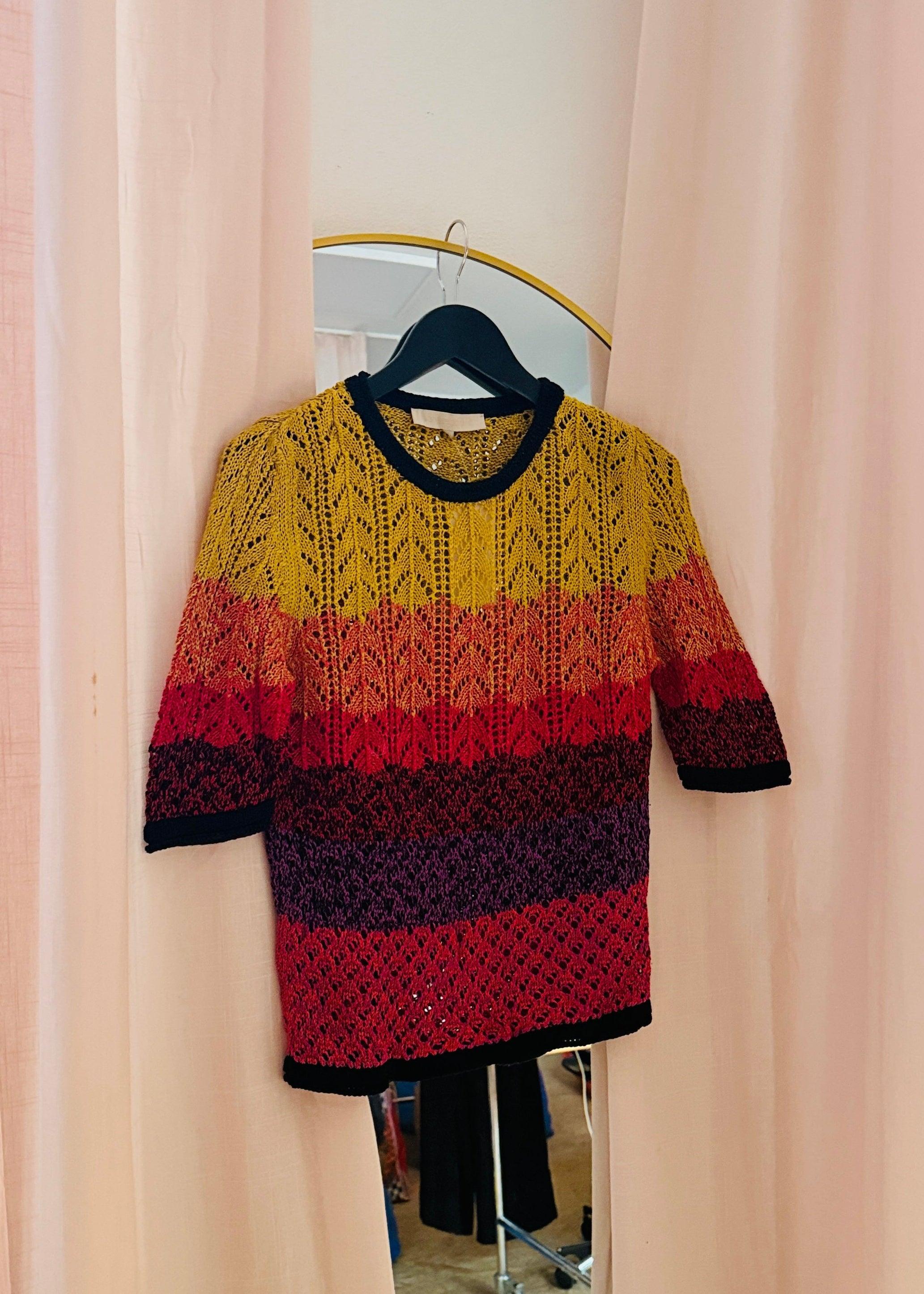 Vanessa Bruno Kurzärmeliges Strickshirt Second Hand – Dear Berlin