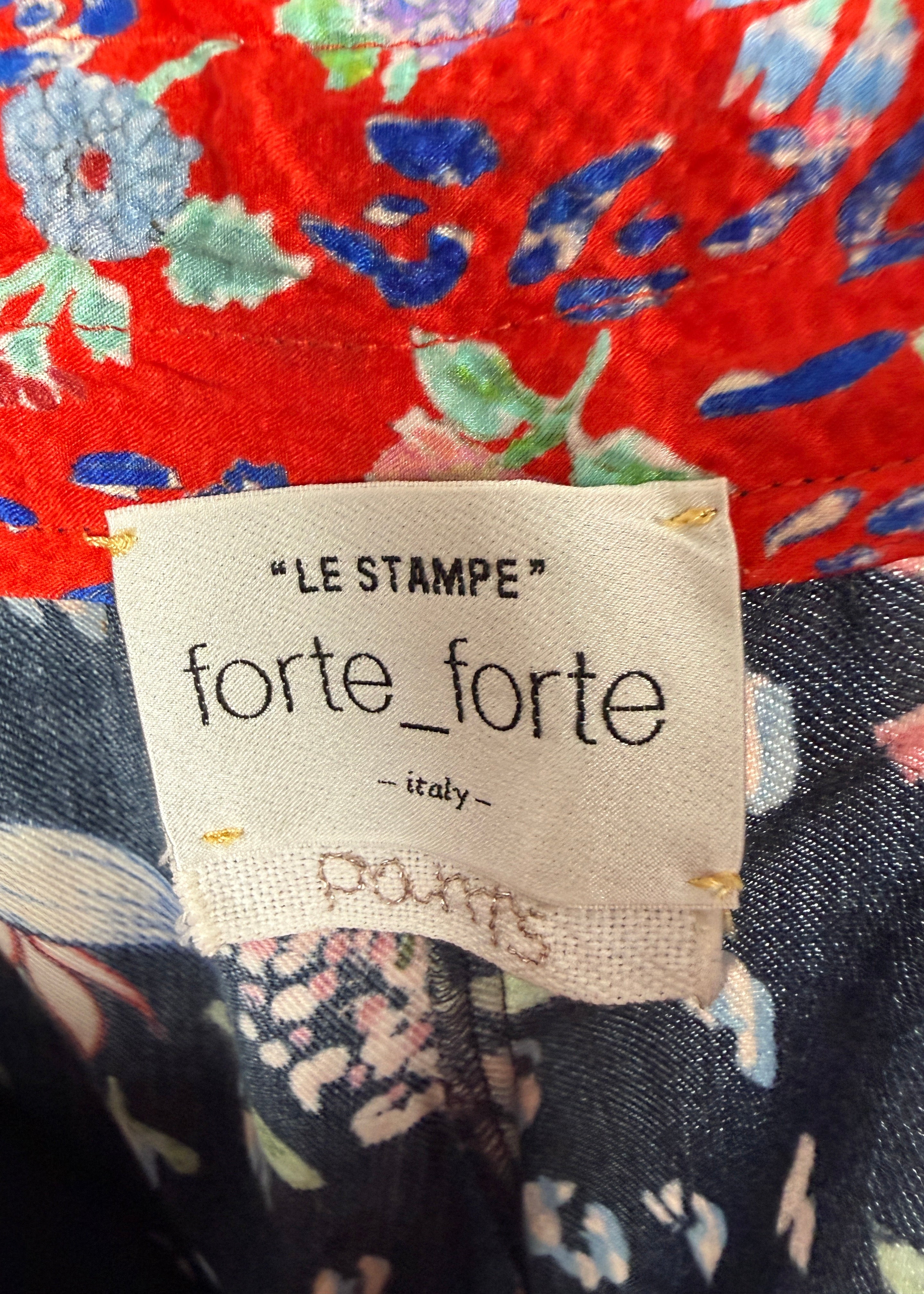 FORTE FORTE Feine Sommerhose mit Millefleur Muster Second Hand – Dear Berlin