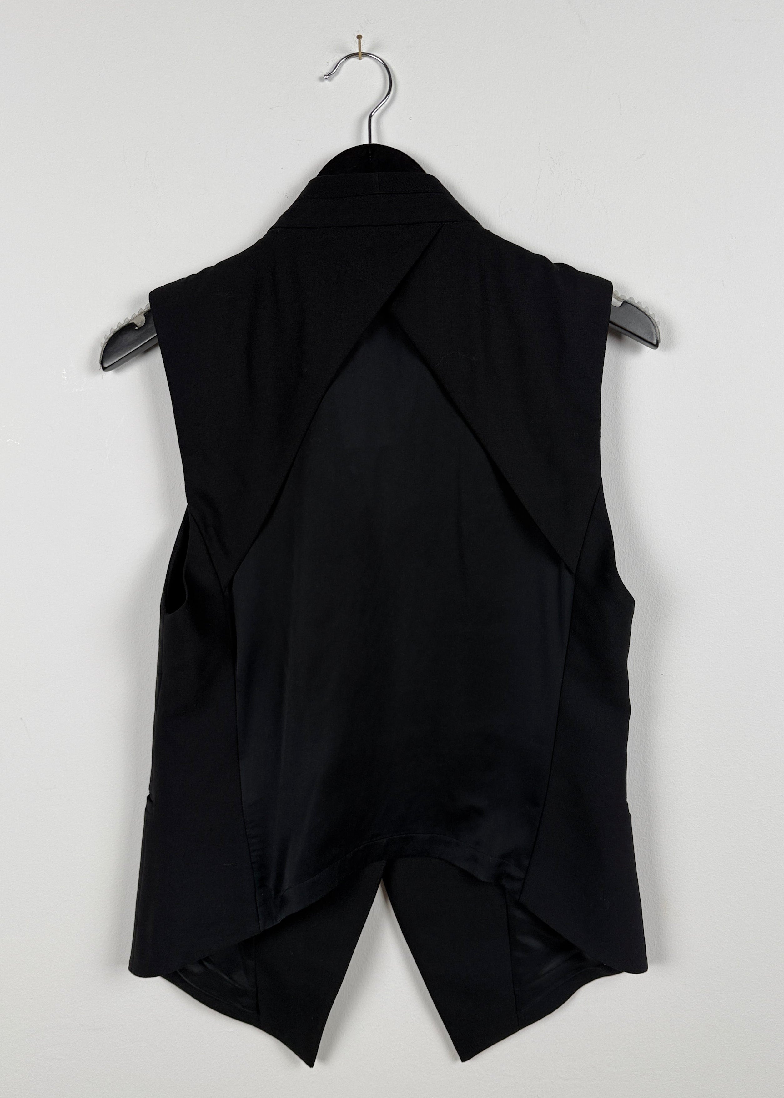 Helmut Lang Weste mit transparentem Rücken Second Hand – Dear Berlin