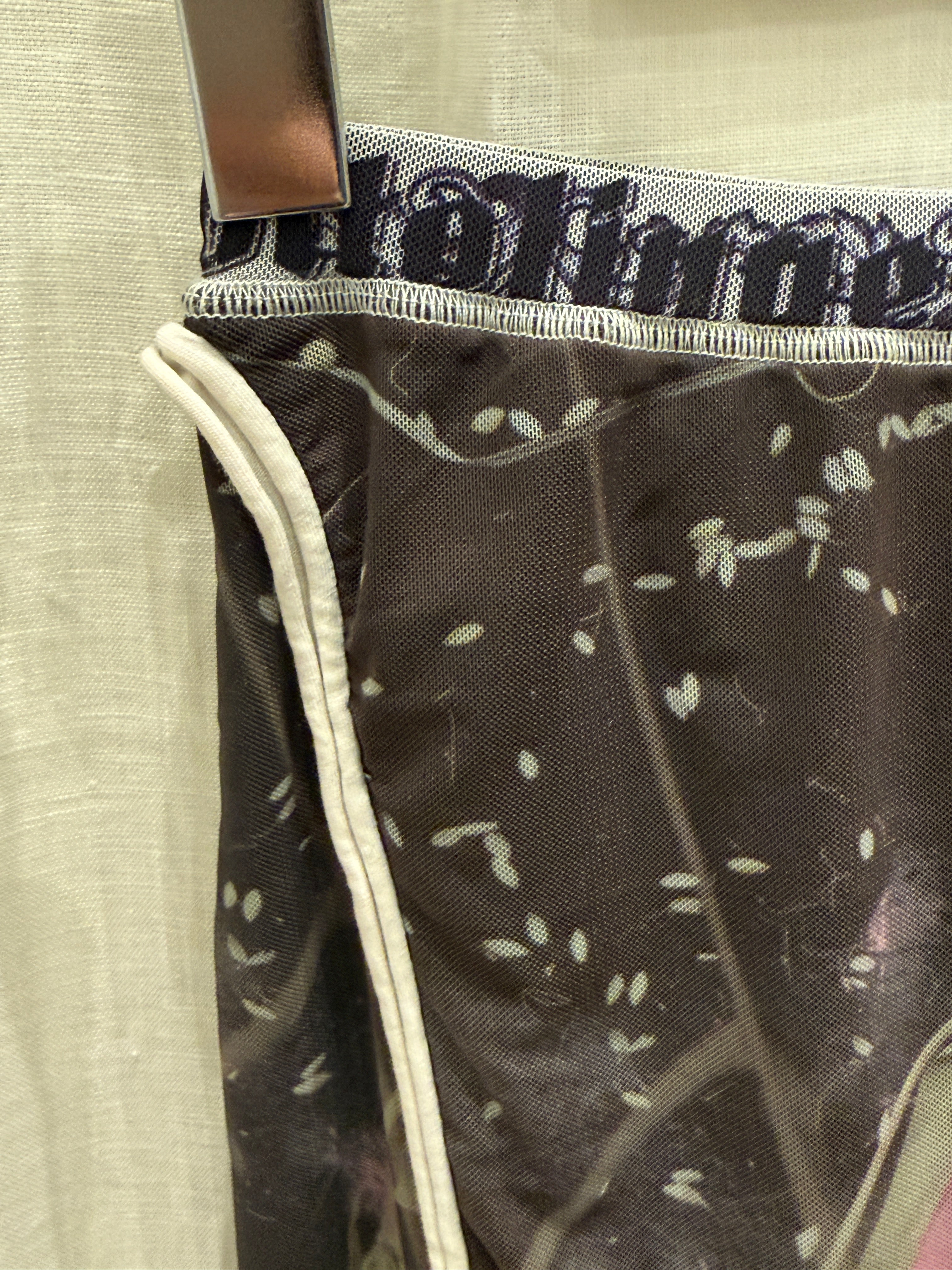 Ottolinger Minirock aus Mesh, mit Print und Kordeldetail Second Hand – Dear Berlin