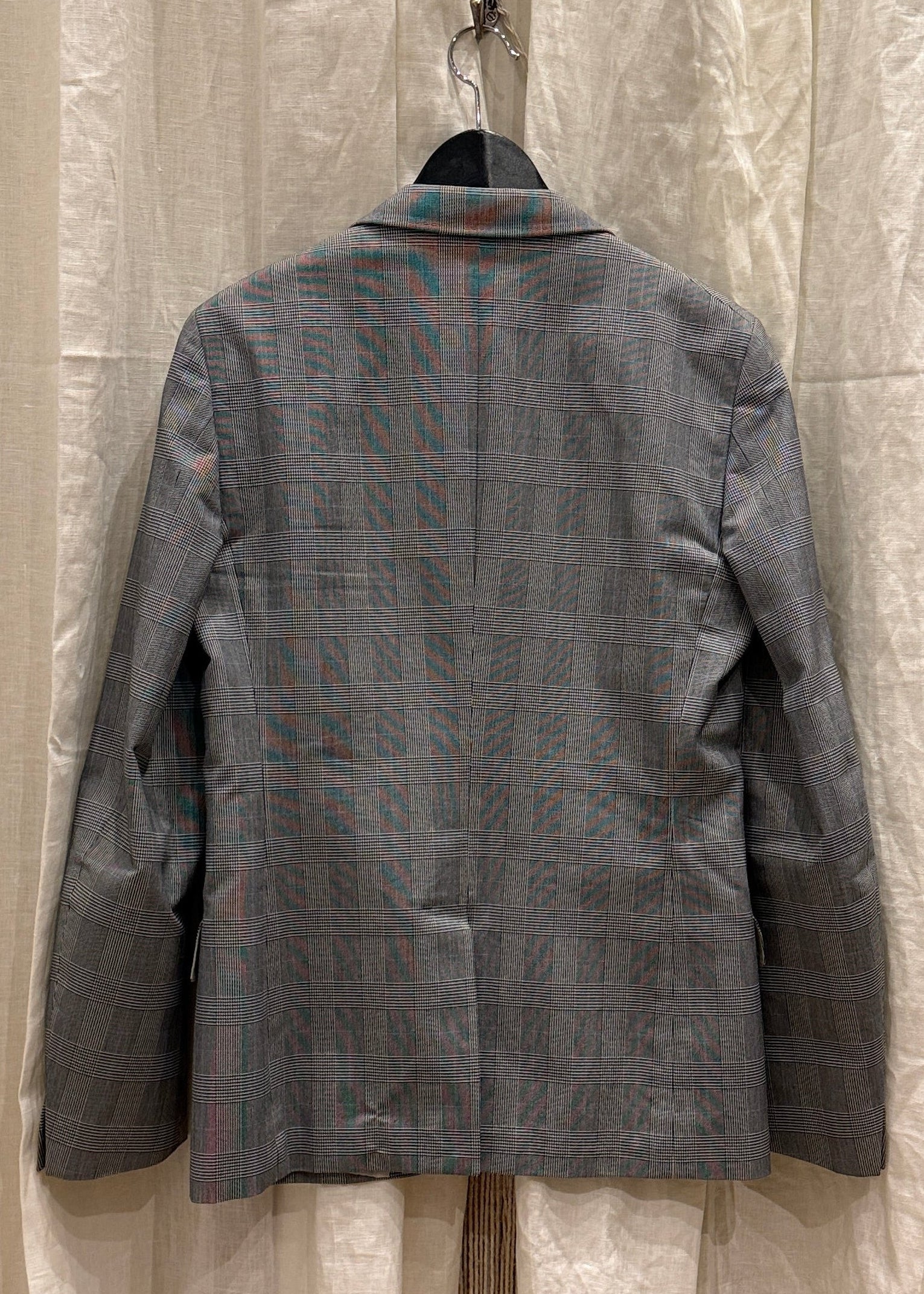 Jil Sander Slim Fit Anzug mit grauem Karo-Muster Second Hand – Dear Berlin