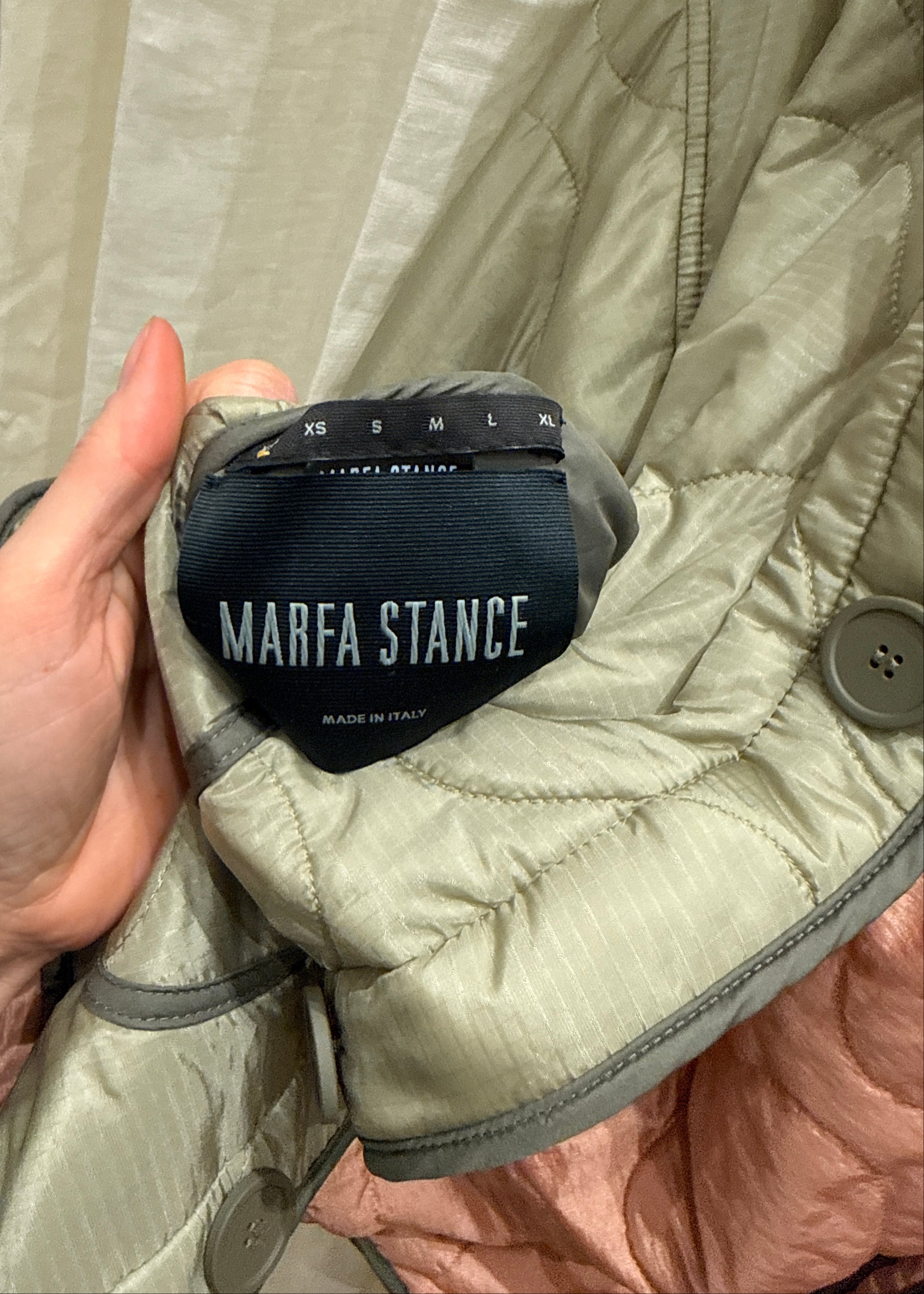 Marfa Stance Signature Cropped Quilt Olive & Soft Peach Second Hand – Dear Berlin