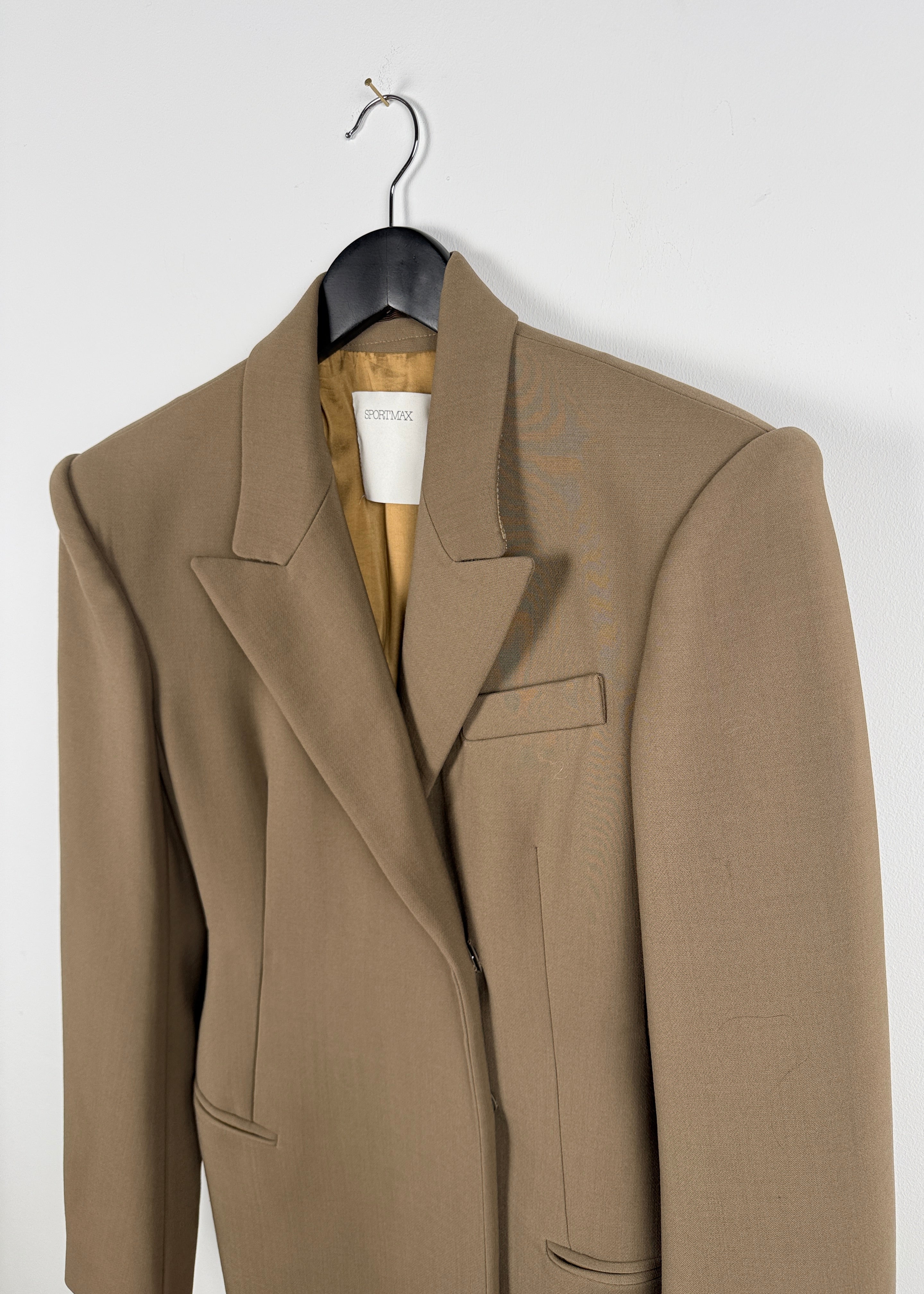 Sportmax Tailored Mantel in Beige Second Hand – Dear Berlin