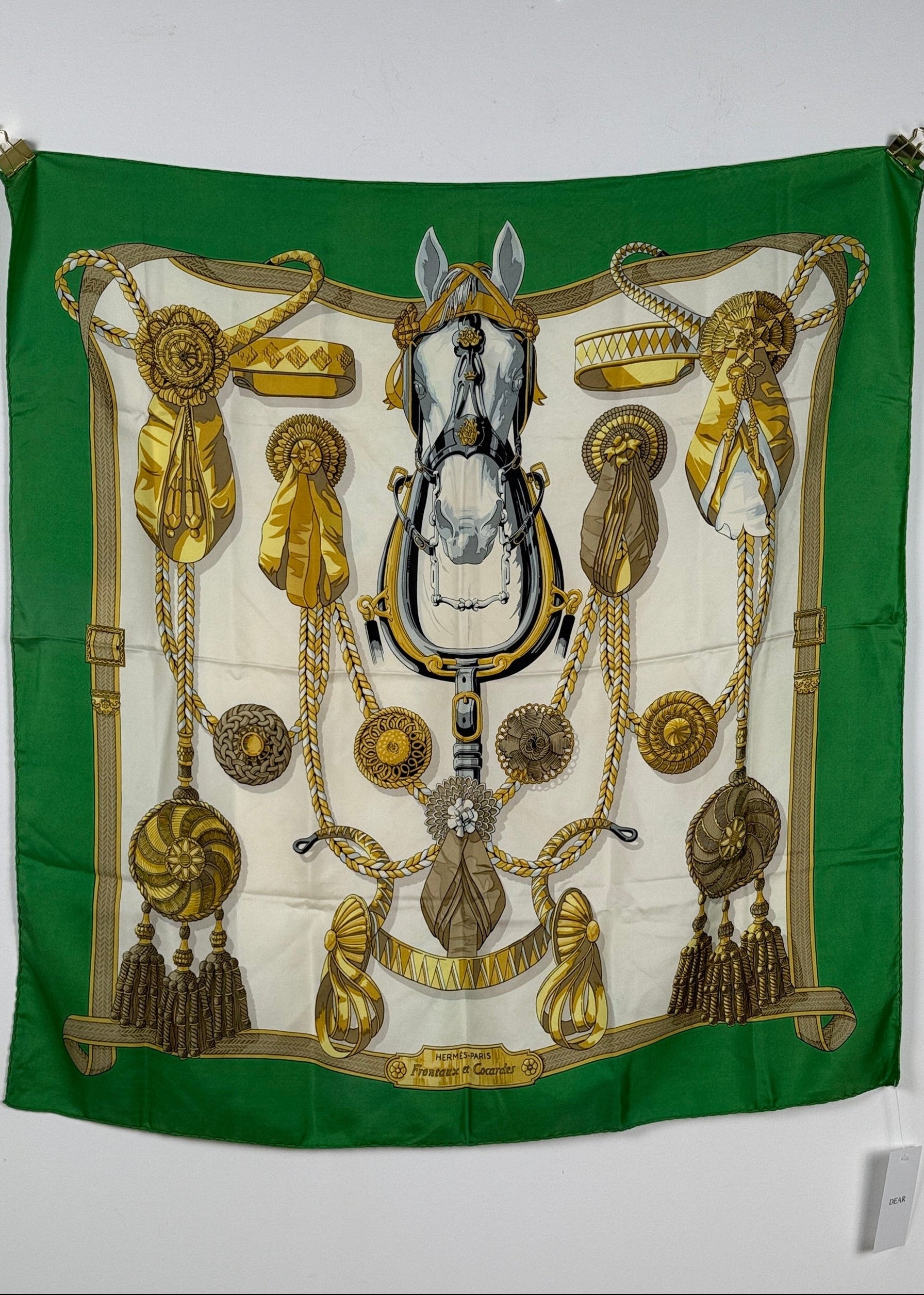 Seidentuch "Frontaux et Cocardes" 90x90