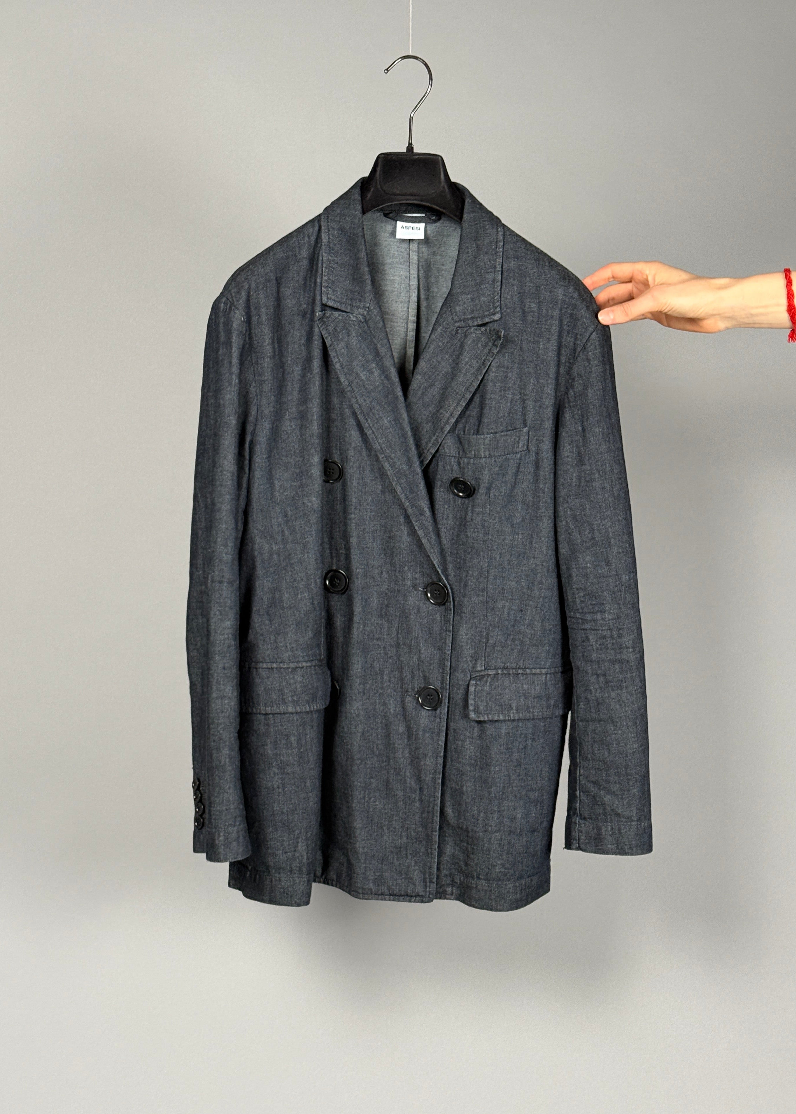 Doppelreihiger Jeanslook Blazer