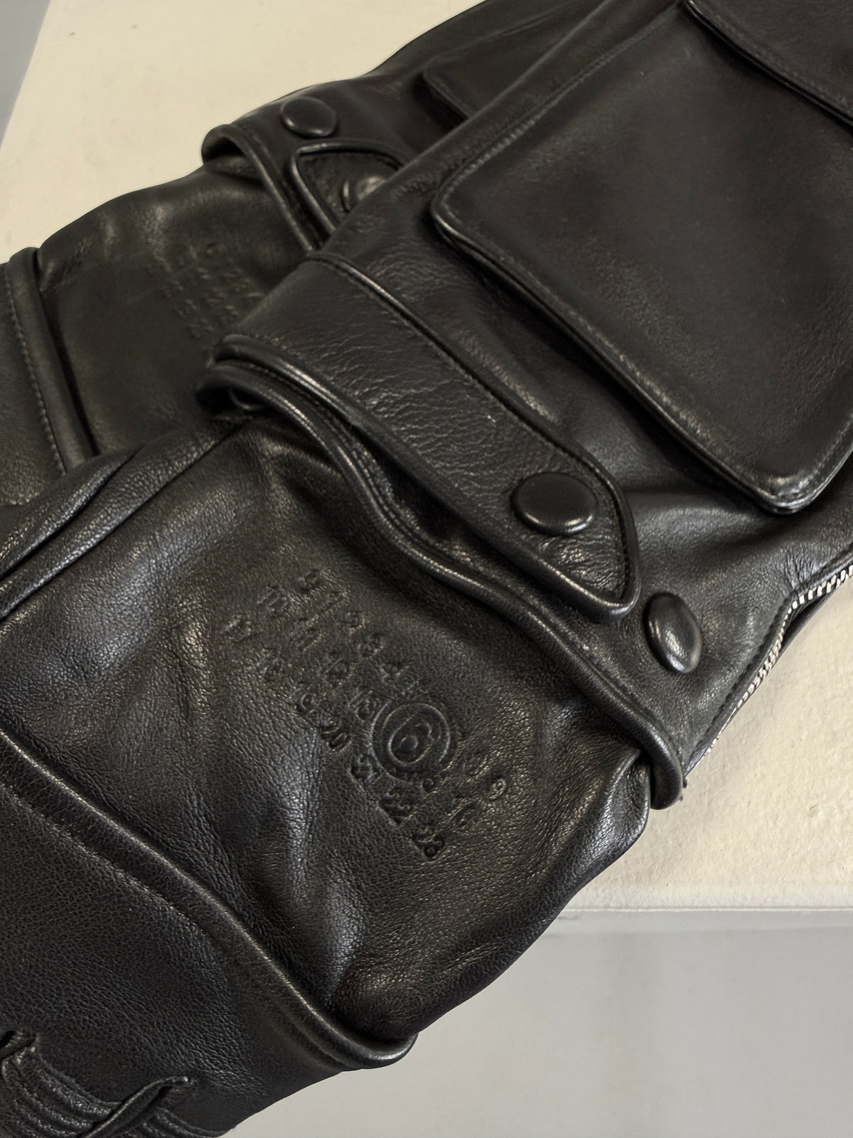 MM6 x Agnelle Lederhandschuh