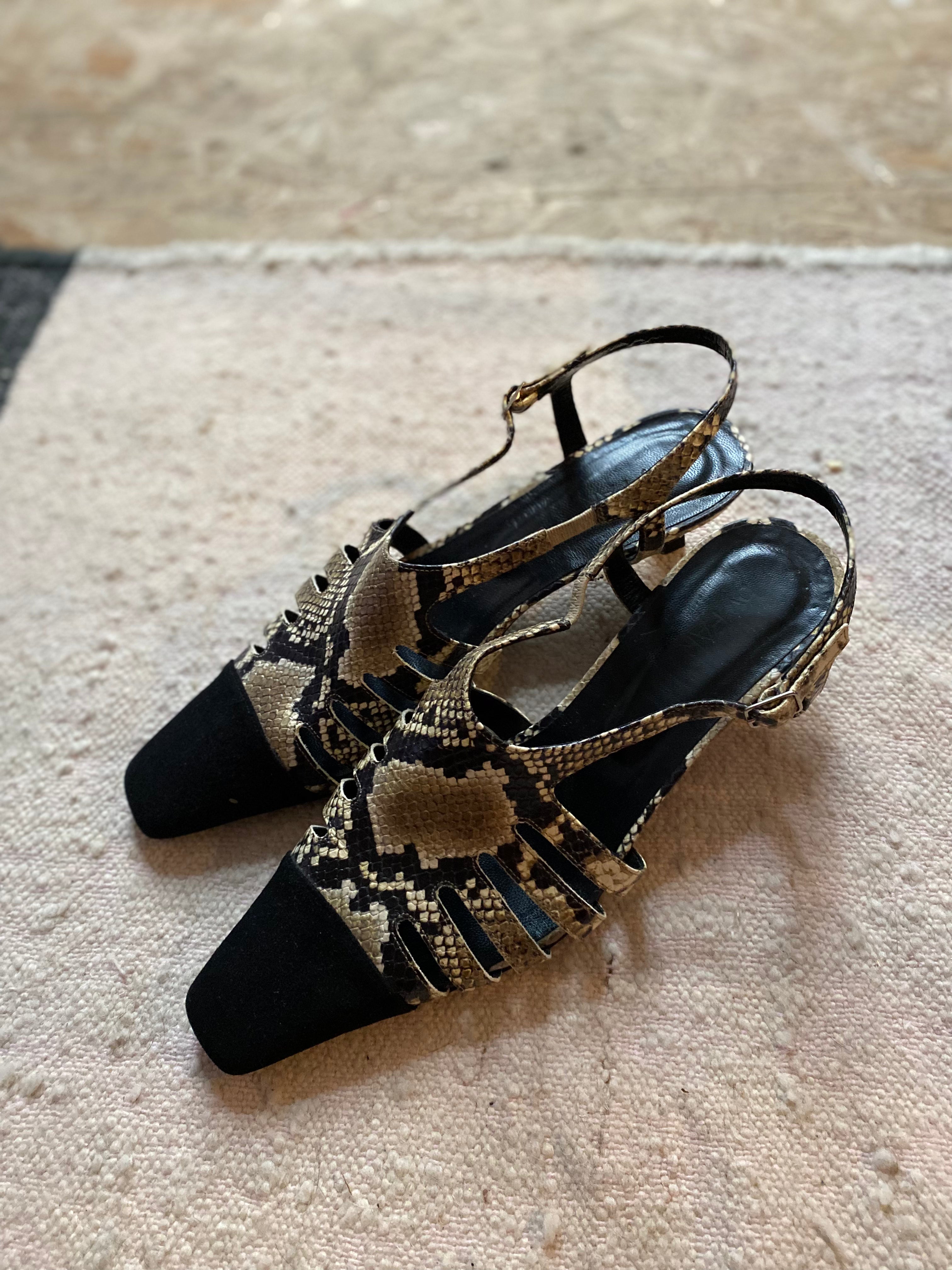Slingback Pumps Snakeprint Leder-by Far-Dear Berlin