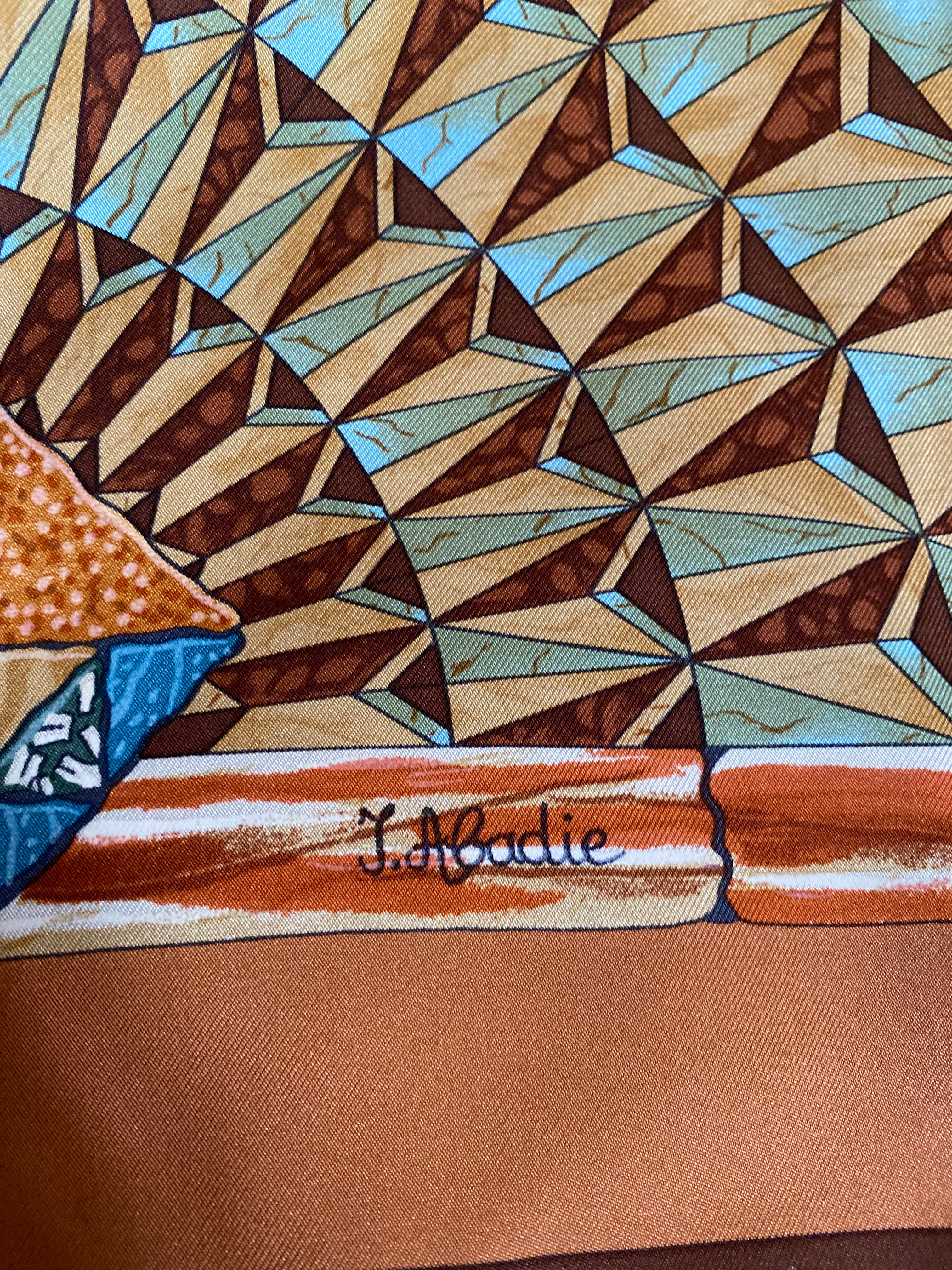 „Trophees de Venise“ Seidentuch 90 x90