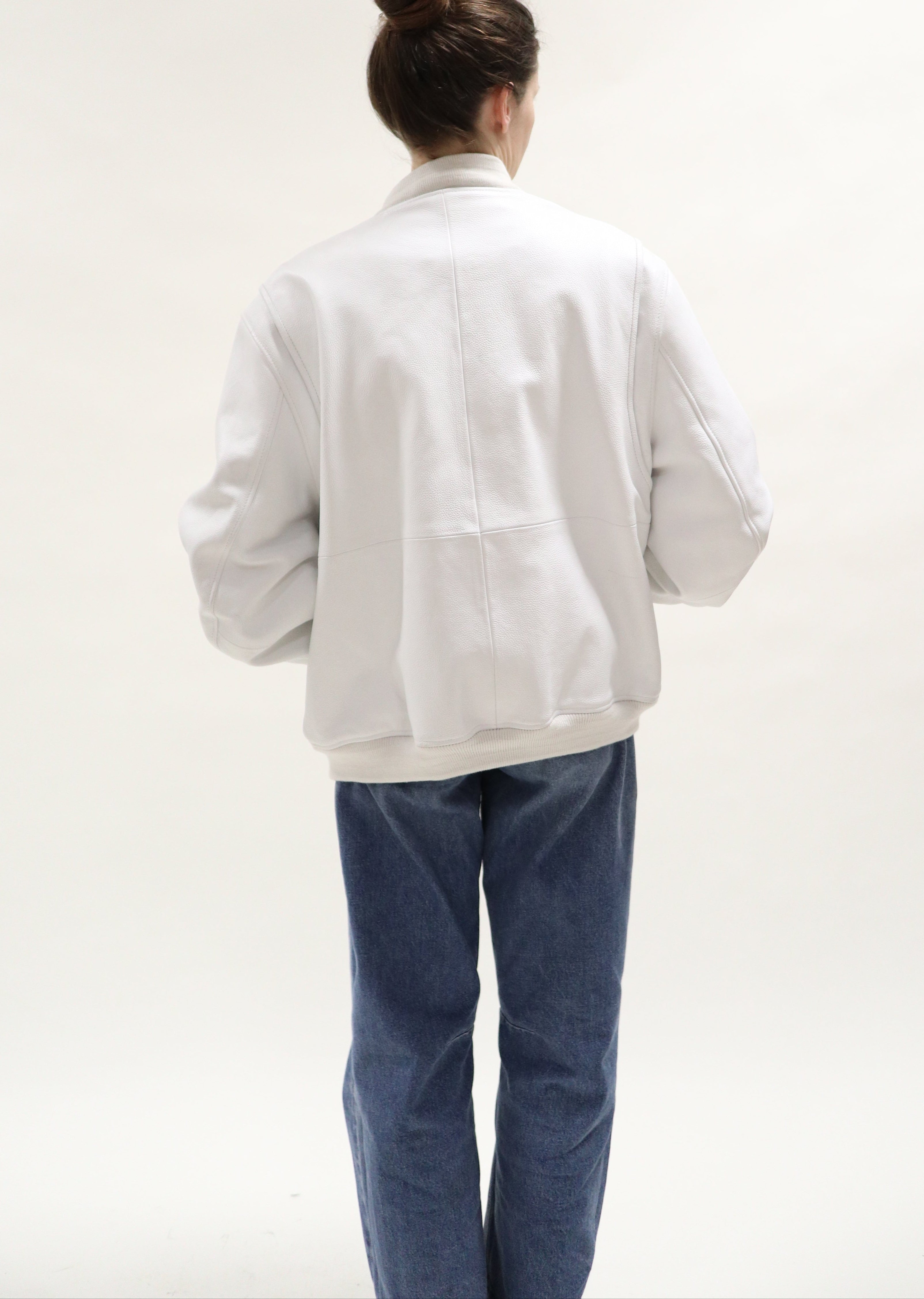 Remain leather blouson