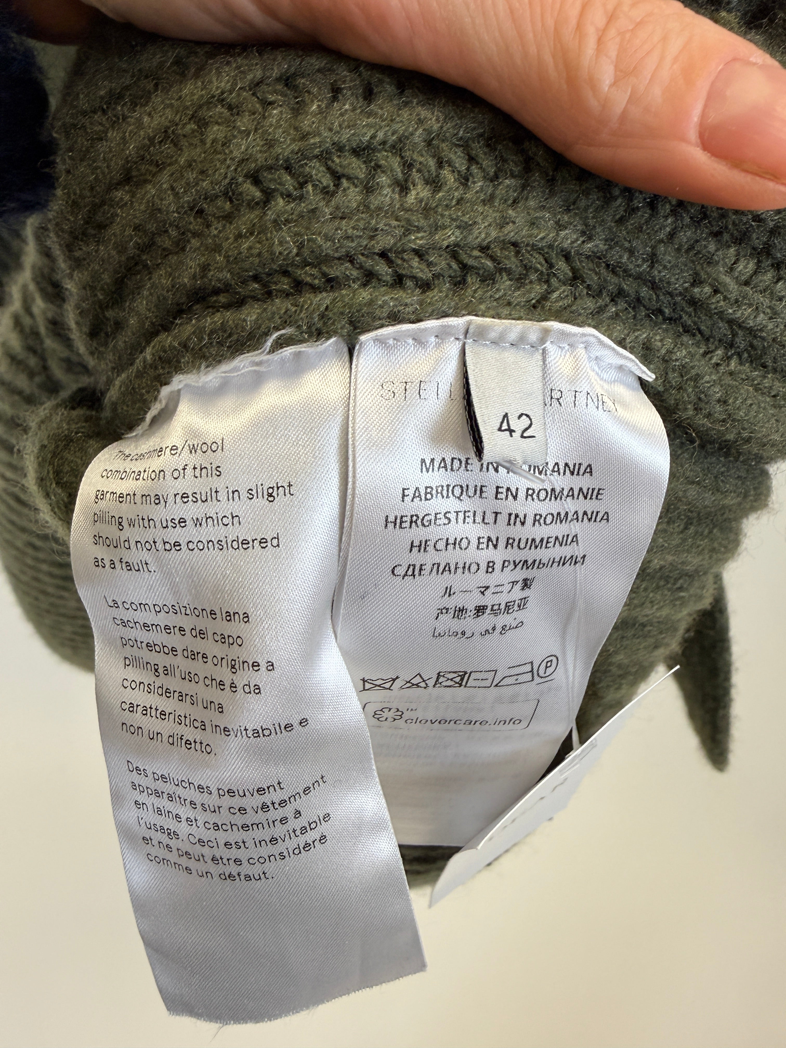 Stella McCartney Strickpullover Cashmere/Wolle - Gr.38 Second Hand – Dear Berlin