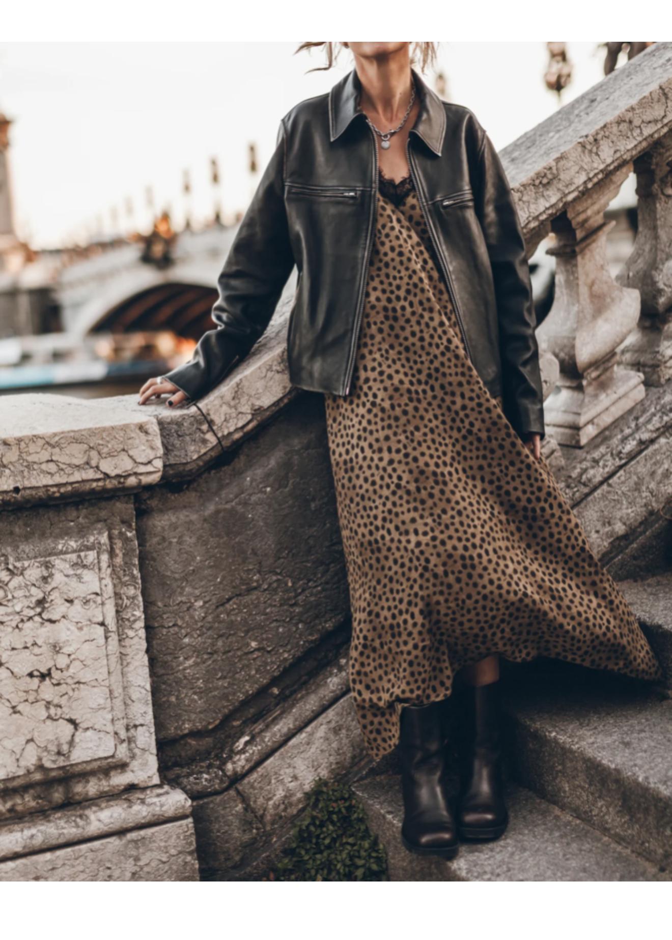 MIKUTA The Black Faded Straight Leather Jacket Second Hand – Dear Berlin